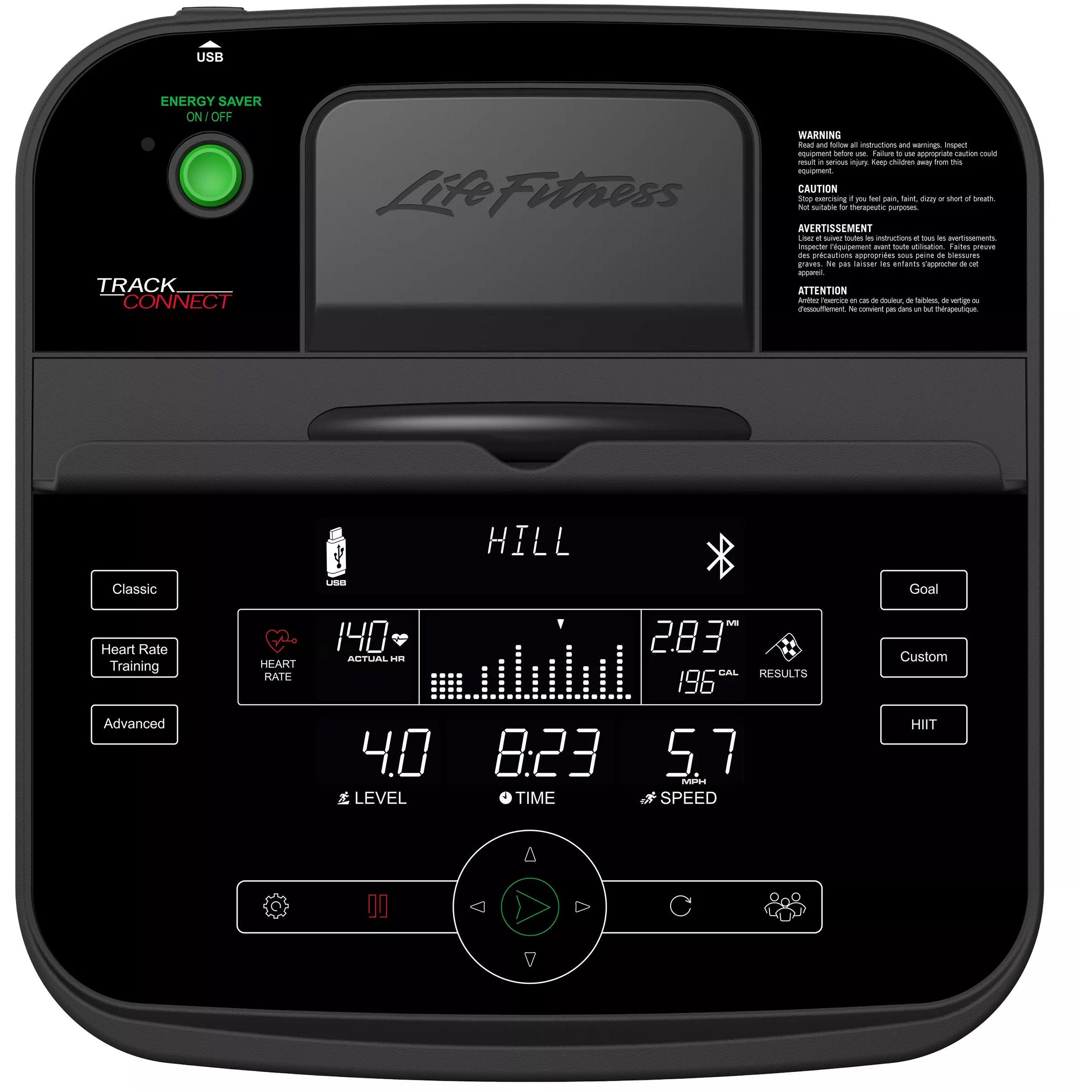 Life Fitness C1 Upright Lifecycle Exercise Bike +Track Console