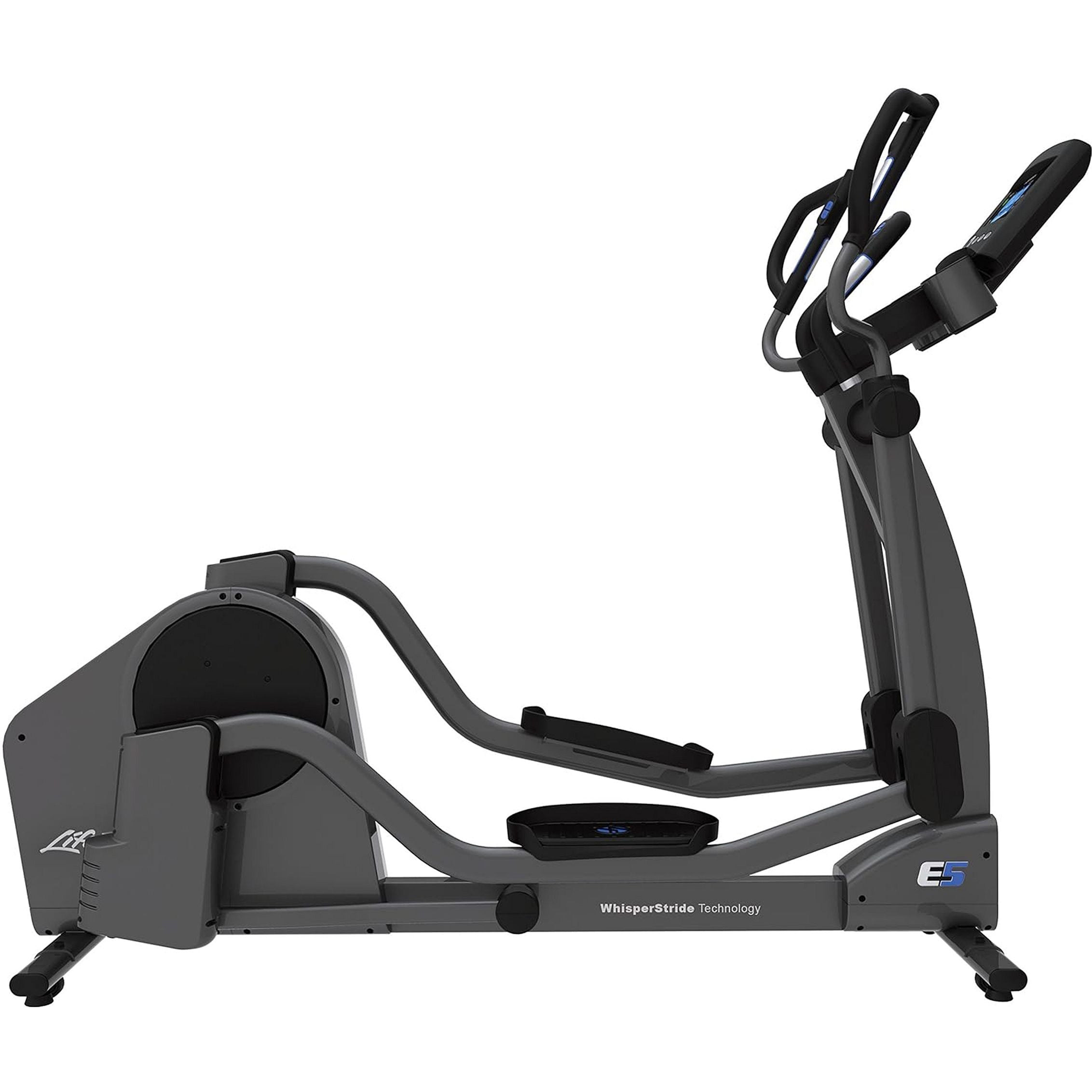 Life Fitness E5 Cross Trainer Base, Titanium-Base+Go Console