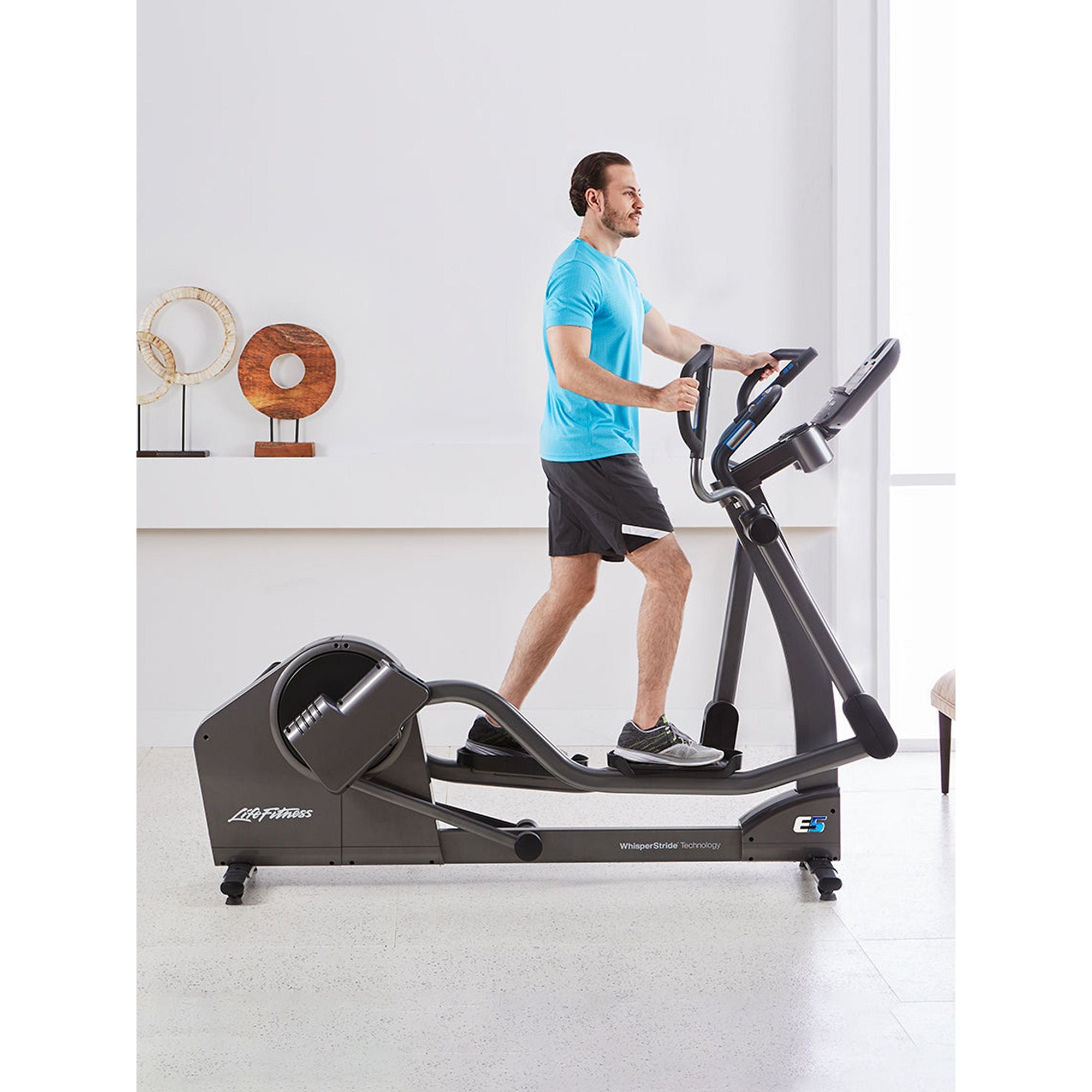 Life Fitness E5 Cross Trainer Base, Titanium-Base+Go Console