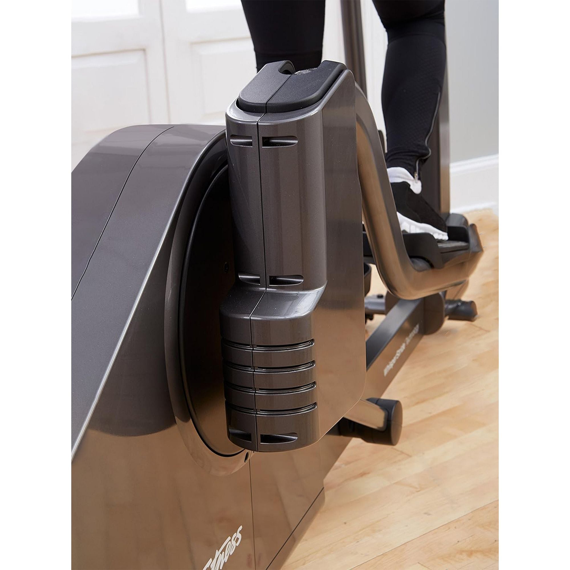 Life Fitness E5 Cross Trainer Base, Titanium-Base+Go Console