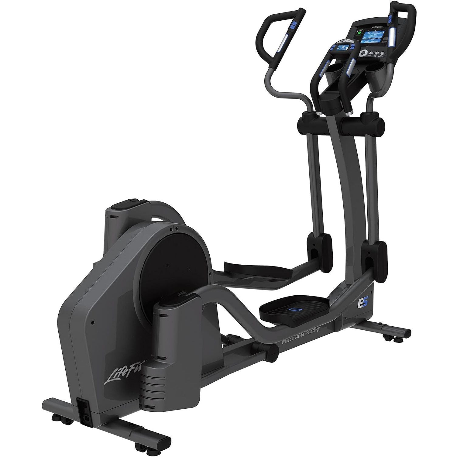 Life Fitness E5 Cross Trainer Base, Titanium-Base+Go Console