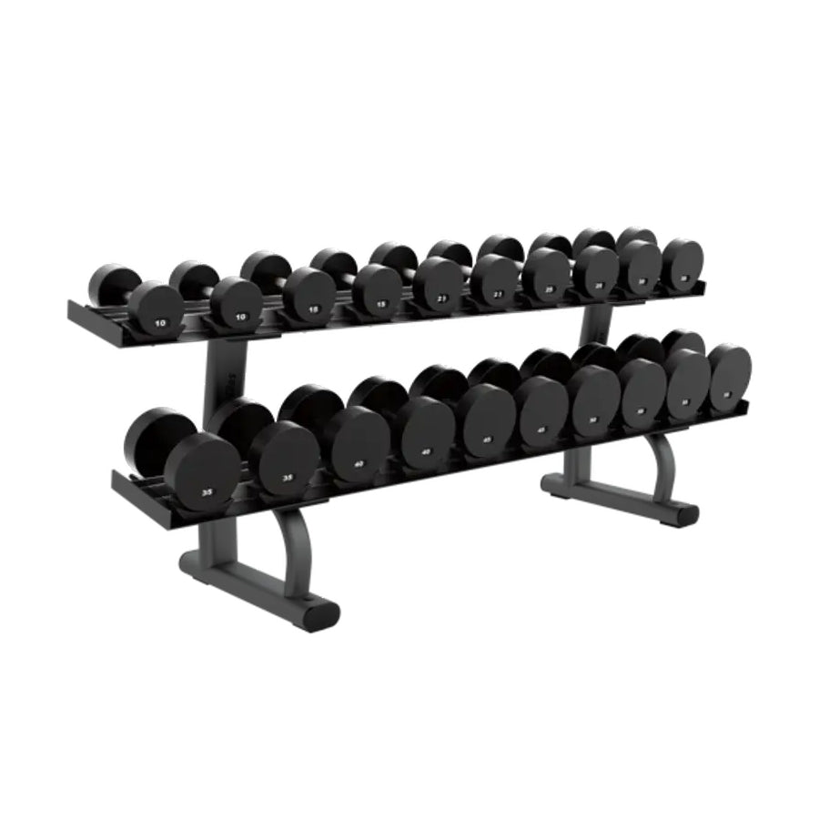 Life Fitness Heavy-Duty Two-Tier Dumbbell Rack