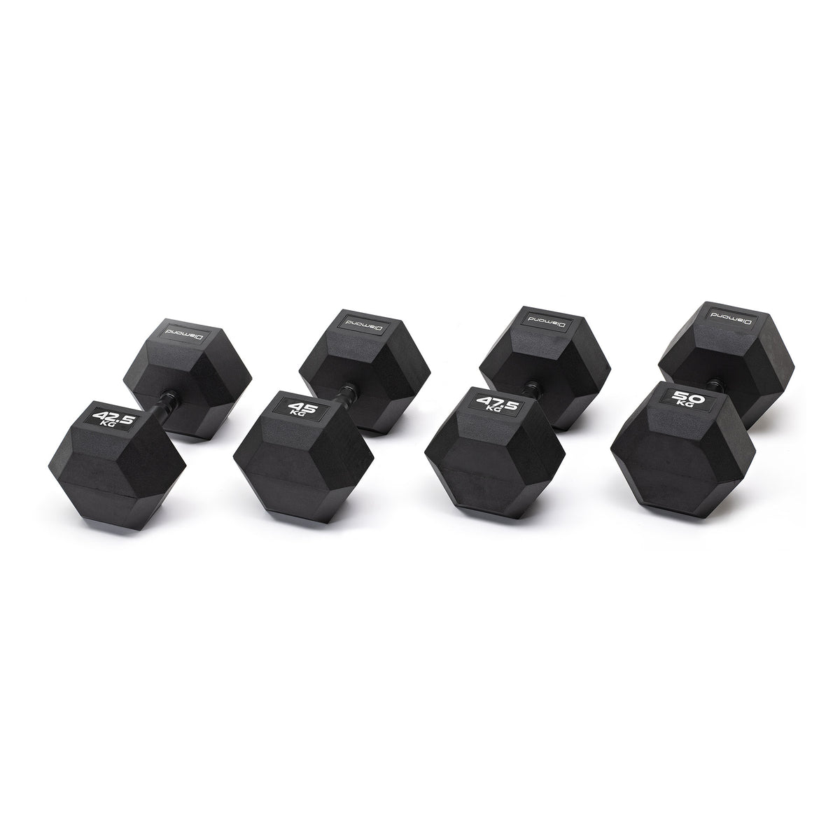 BLACK OXYDE HEXAGONAL RUBBER-COATED HANDLEBAR