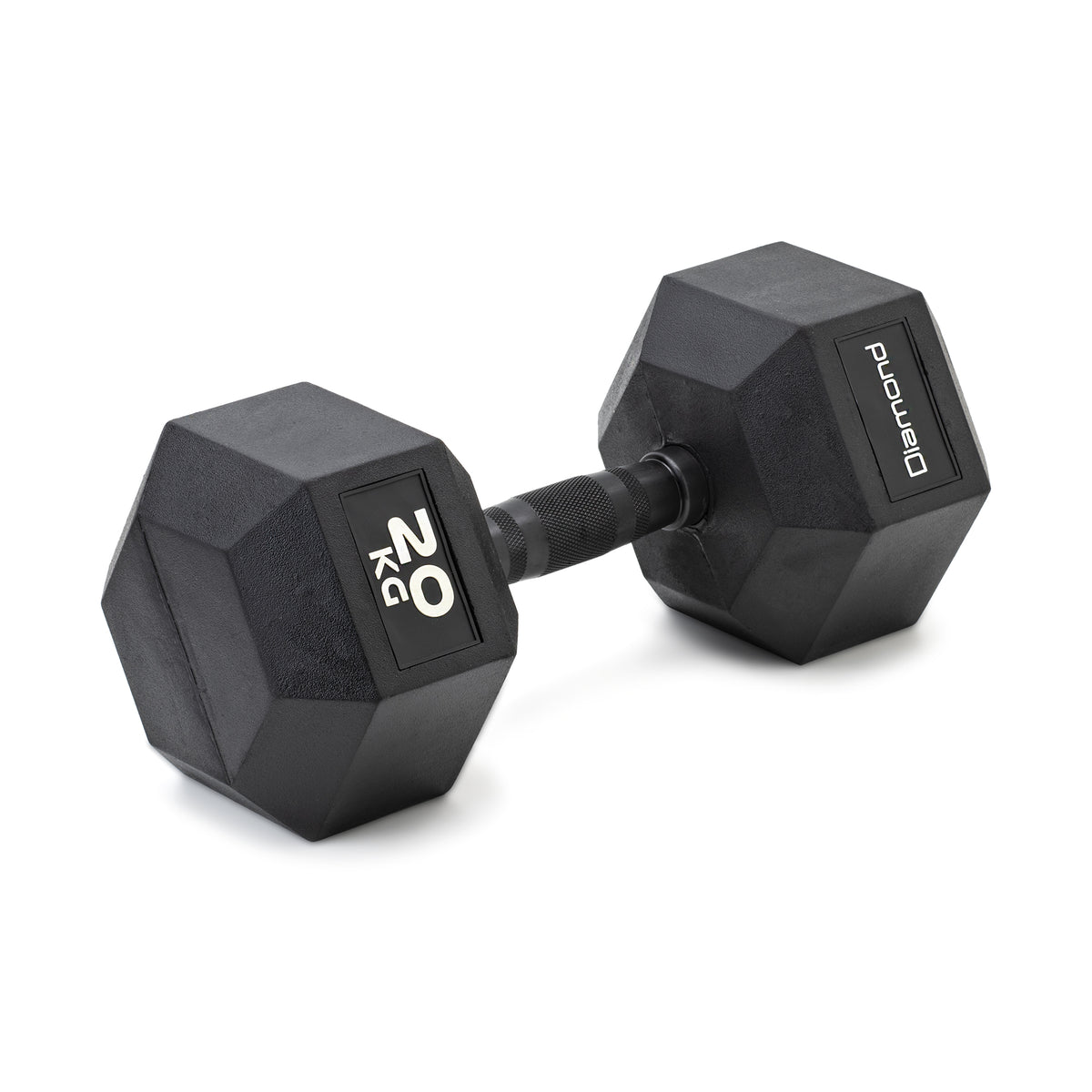 BLACK OXYDE HEXAGONAL RUBBER-COATED HANDLEBAR