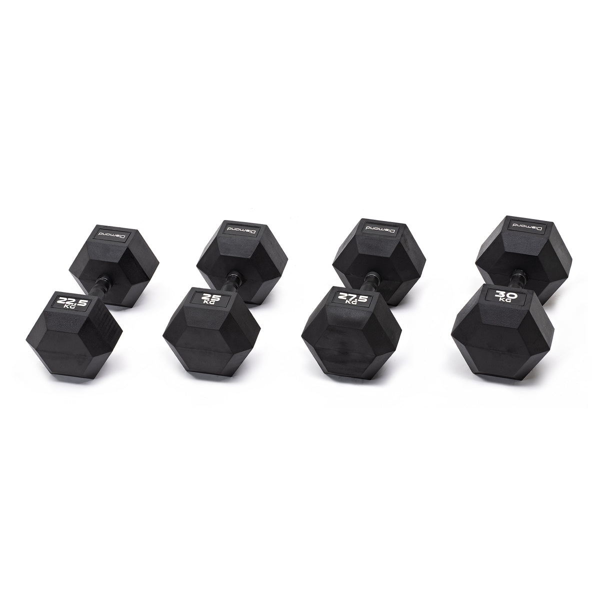 BLACK OXYDE HEXAGONAL RUBBER-COATED HANDLEBAR