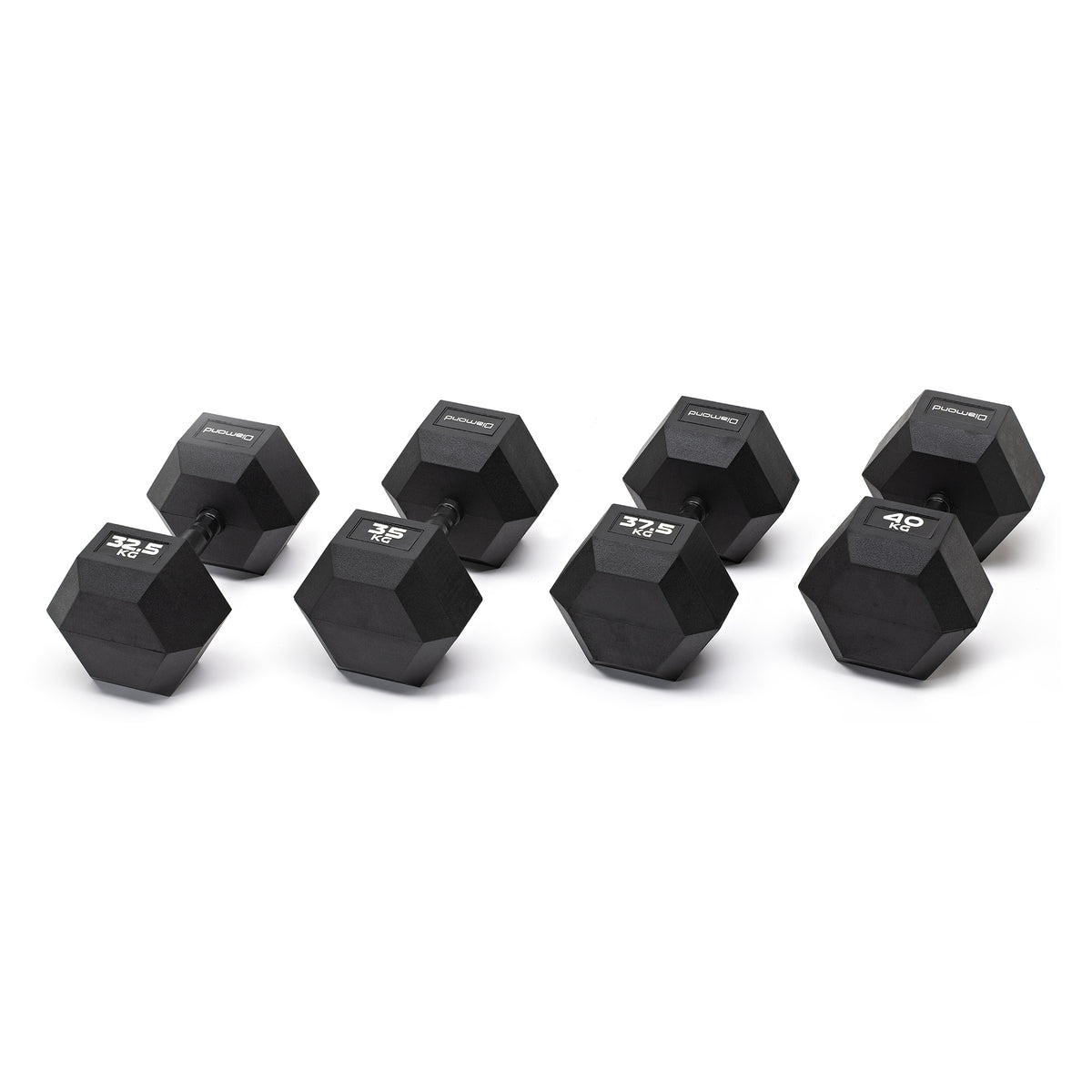 BLACK OXYDE HEXAGONAL RUBBER-COATED HANDLEBAR