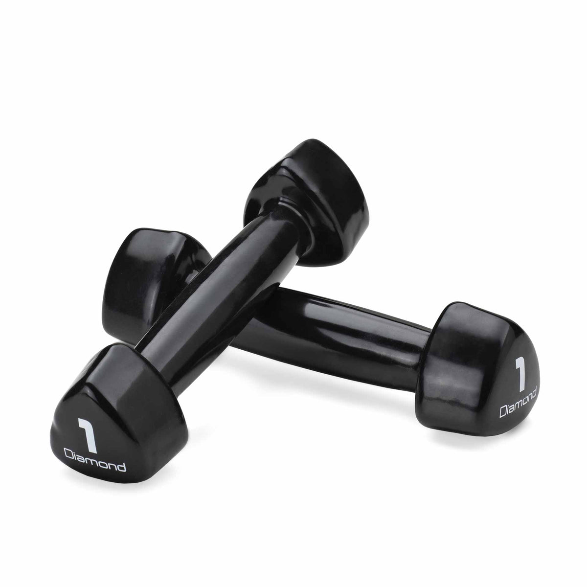 VINYL DUMBBELL SET, 1–10 KG