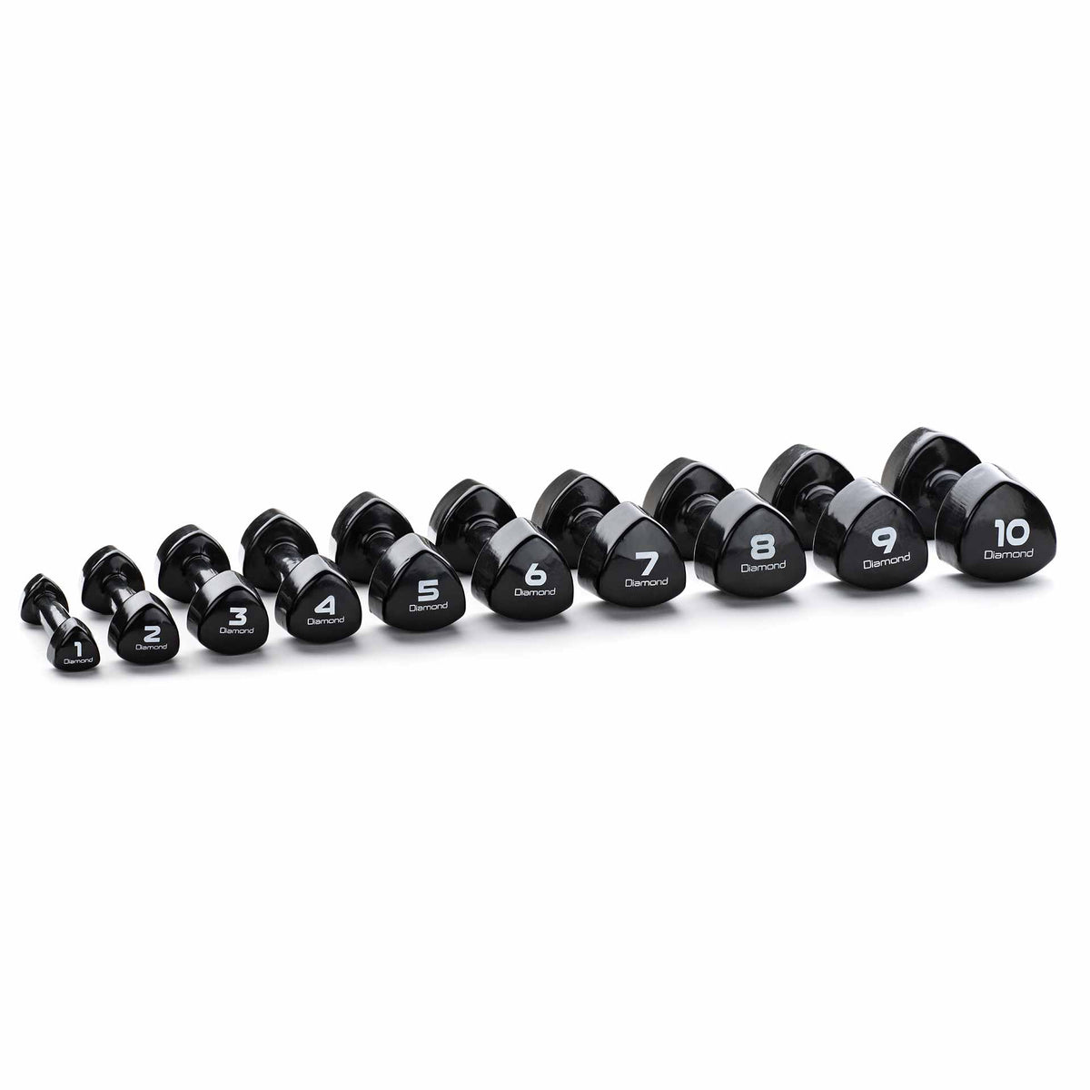 VINYL DUMBBELL SET, 1–10 KG