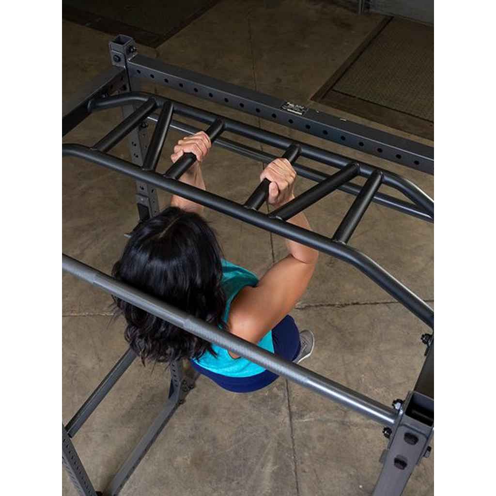 جهاز Body Solid Powerline Rack مع وصلة تمديد وملحق متعدد لتمارين العقلة