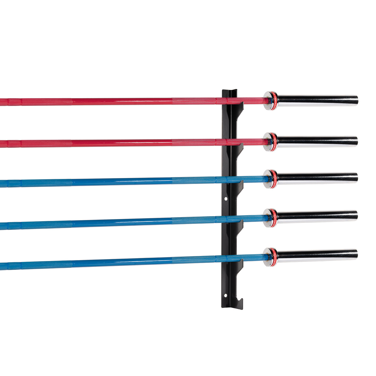 6-Slot Wall-Mounted Barbell Rack