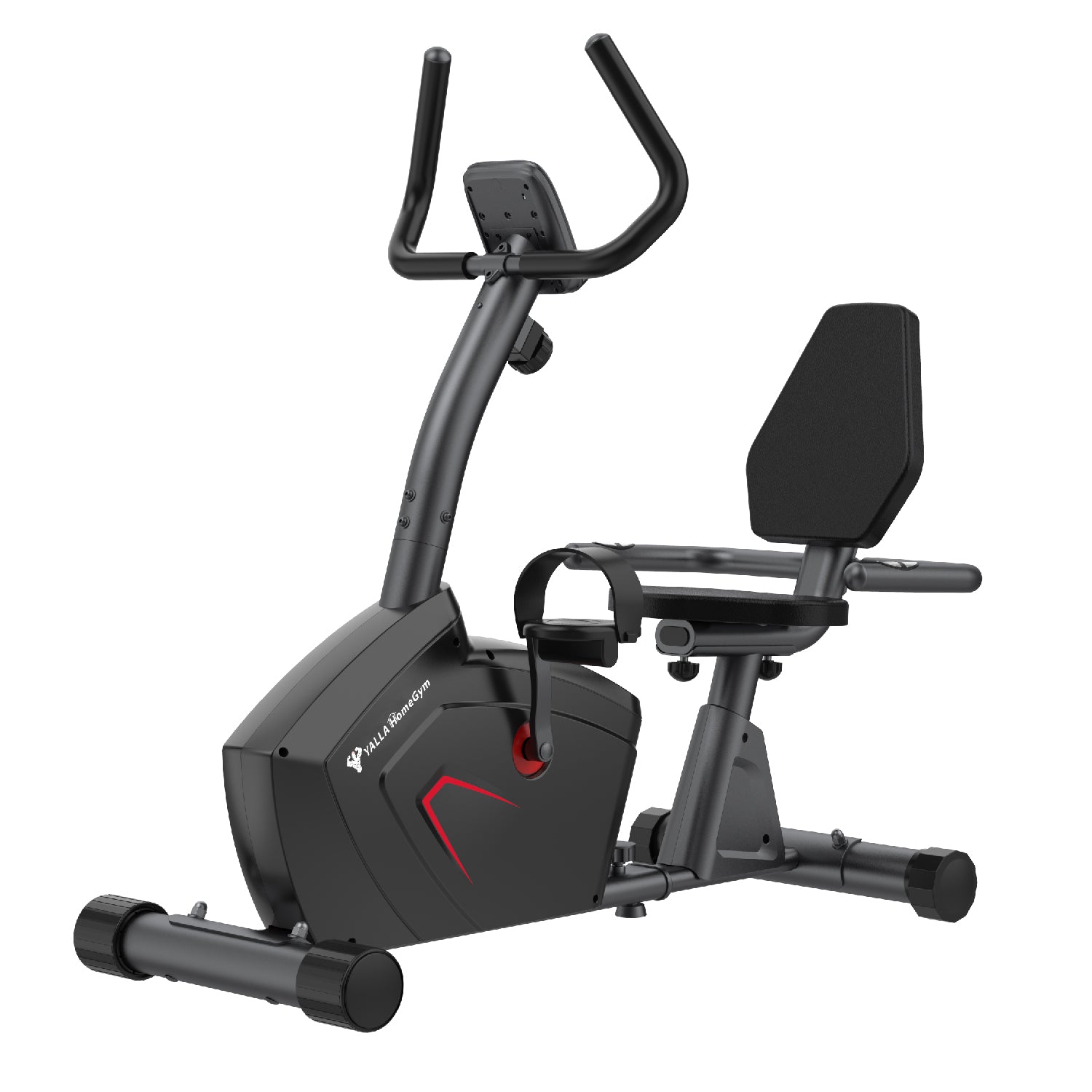 YALLA HomeGym Recumbent Bike (4KG Flywheel - 8 Resistance Levels)