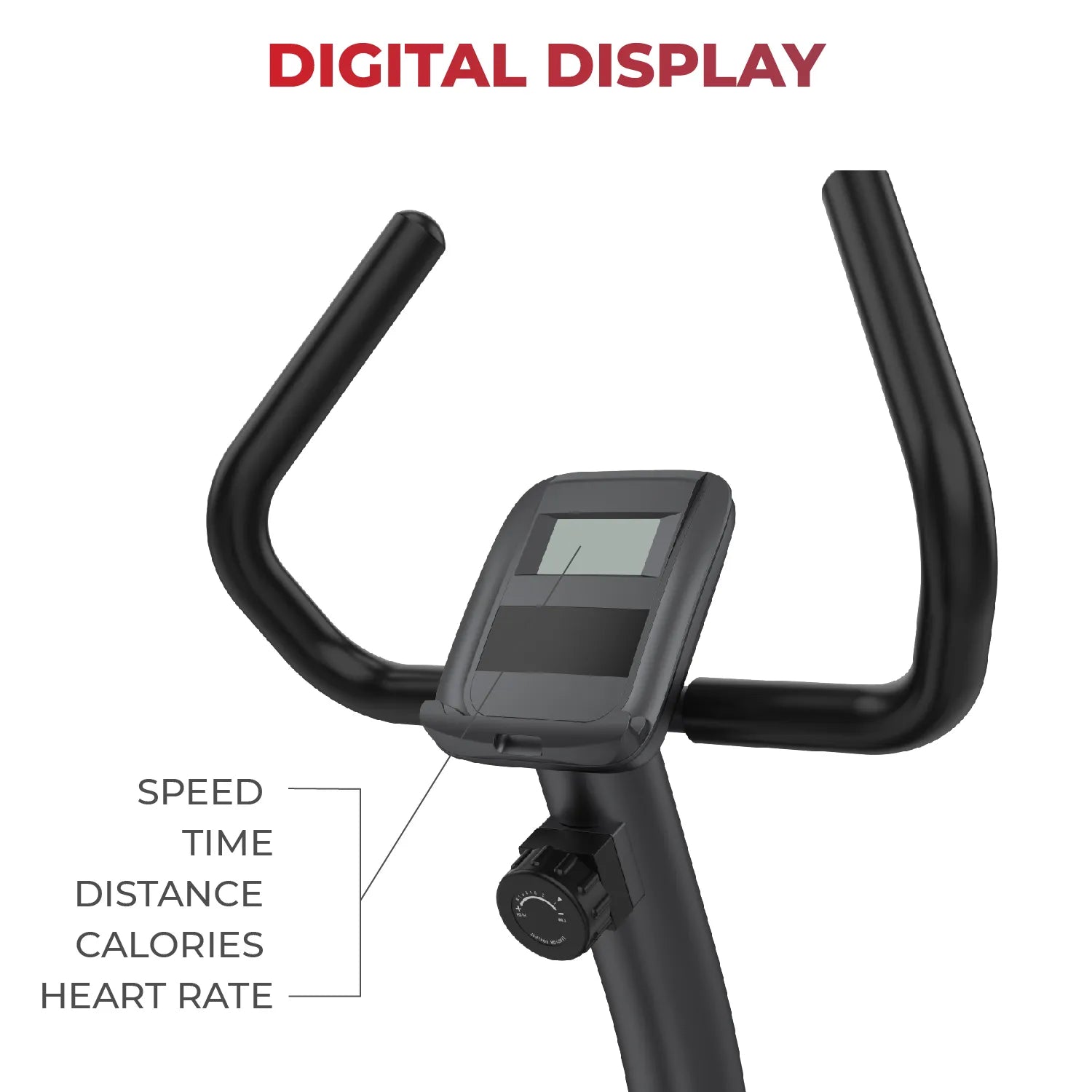 YALLA HomeGym Recumbent Bike (4KG Flywheel - 8 Resistance Levels)