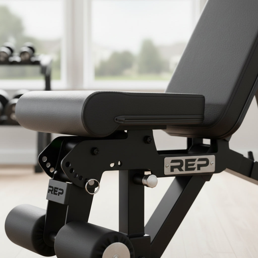 REP Fitness AB-3000 2.0 FID Adjustable Weight Bench – Metallic Black