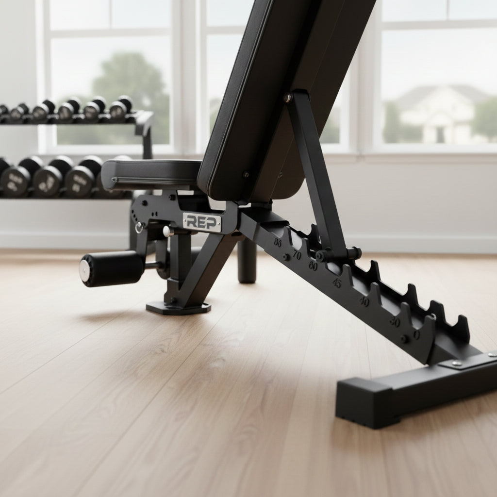 REP Fitness AB-3000 2.0 FID Adjustable Weight Bench – Metallic Black
