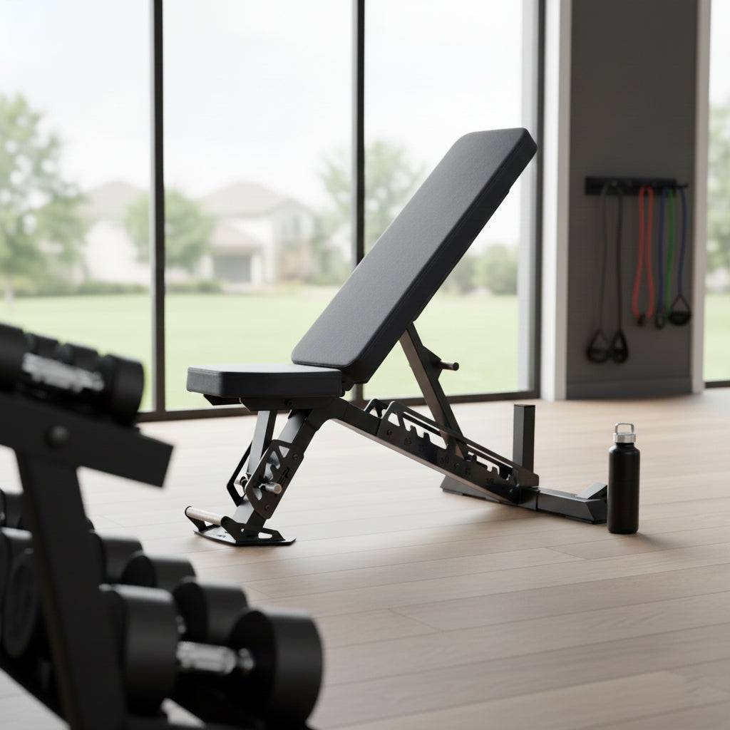 REP Fitness Nighthawk Adjustable Bench - Metallic Black