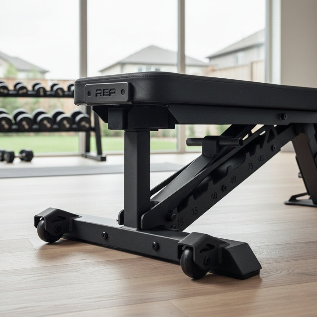 Repforce Bench REP Fitness Nighthawk Adjustable Bench - Metallic Black – 1 REP MAX Fitness