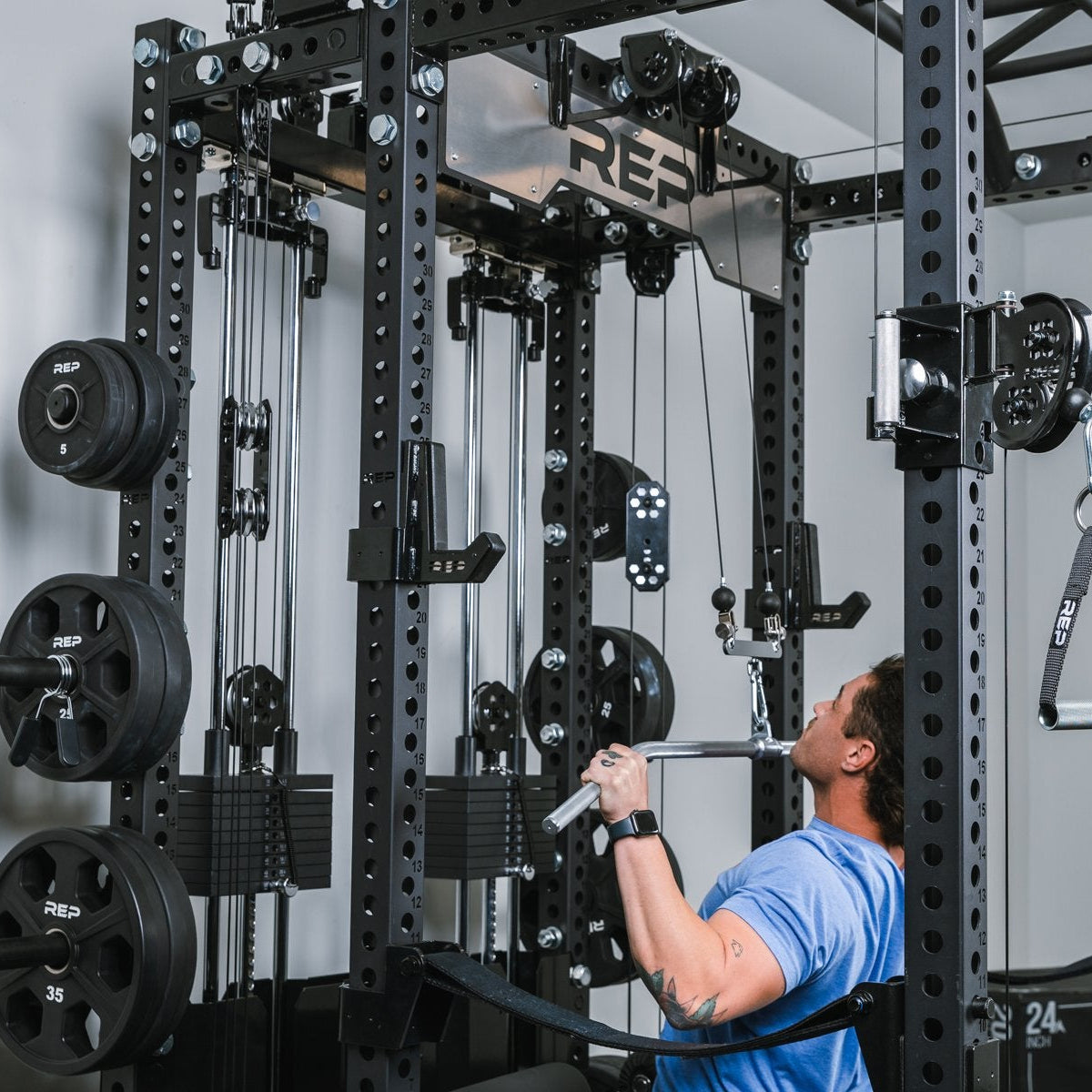 REP Fitness Ares 2.0 Functional Trainer - Metallic Black | 6-Post PR-5000 System | 80 Inch