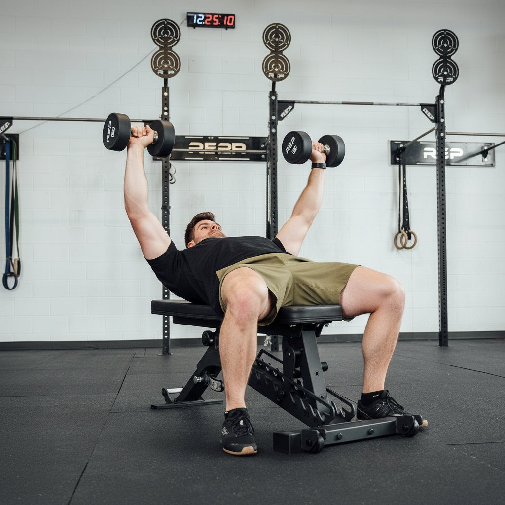 REP Fitness BlackWing™ Adjustable Weight Bench - Metallic Black