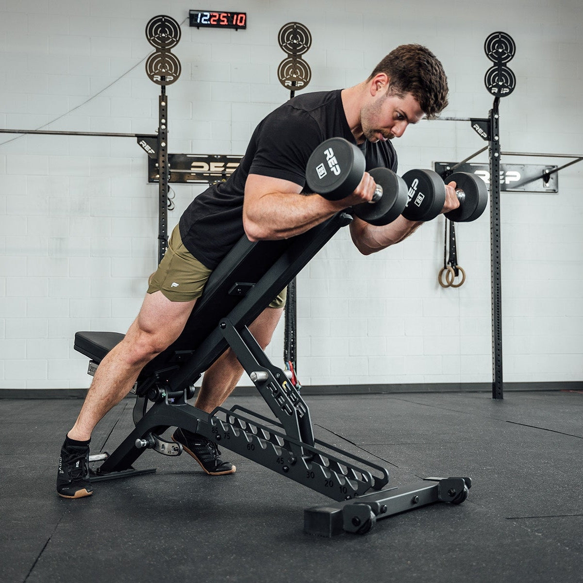 REP Fitness BlackWing™ Adjustable Weight Bench - Metallic Black