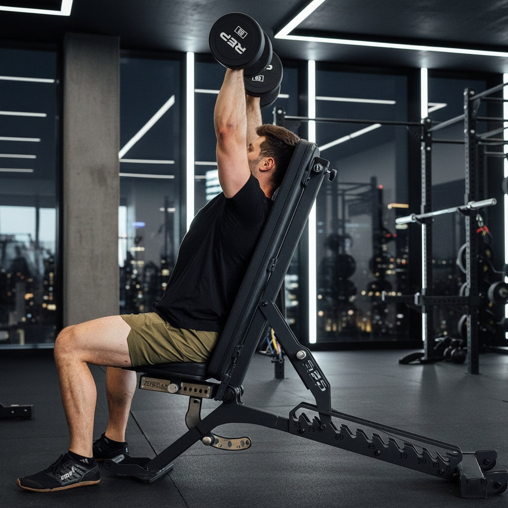 REP Fitness BlackWing™ Adjustable Weight Bench - Metallic Black