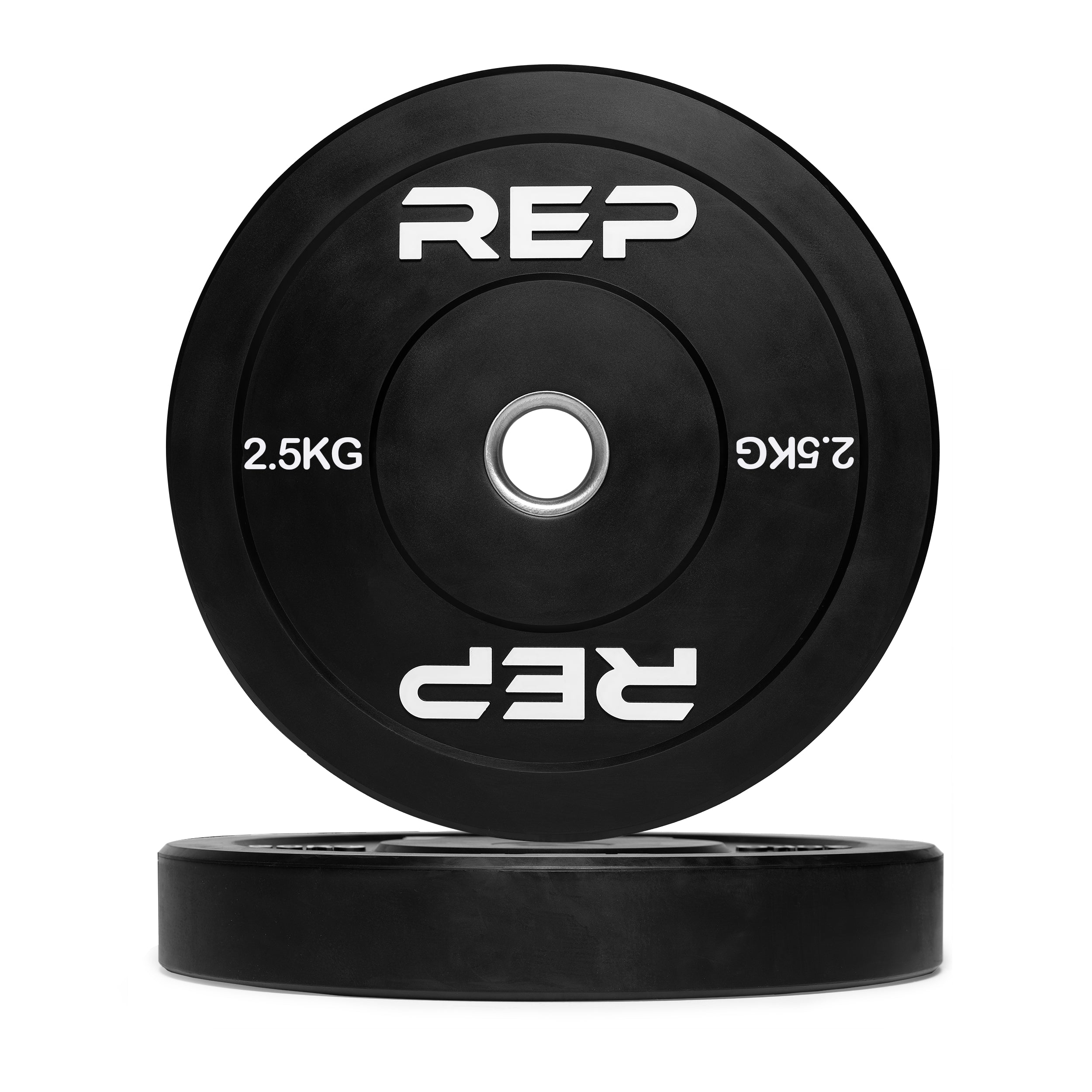 REP Fitness Black Bumper Plates | 2.5 Kg Single