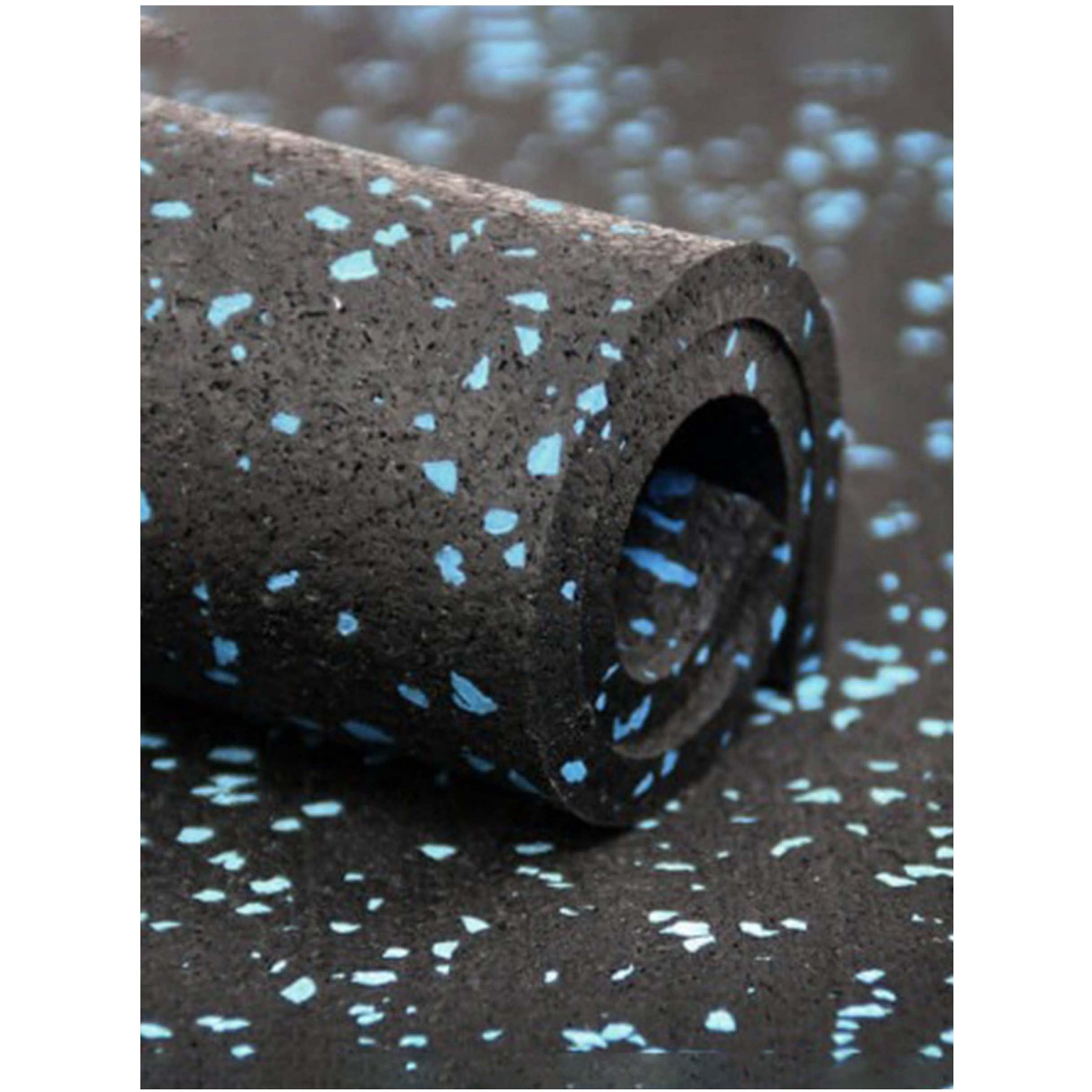 Axox Fitness Rubber Flooring Rolls – 8mm Thickness | 1.23m / 7.63m Length | Blue