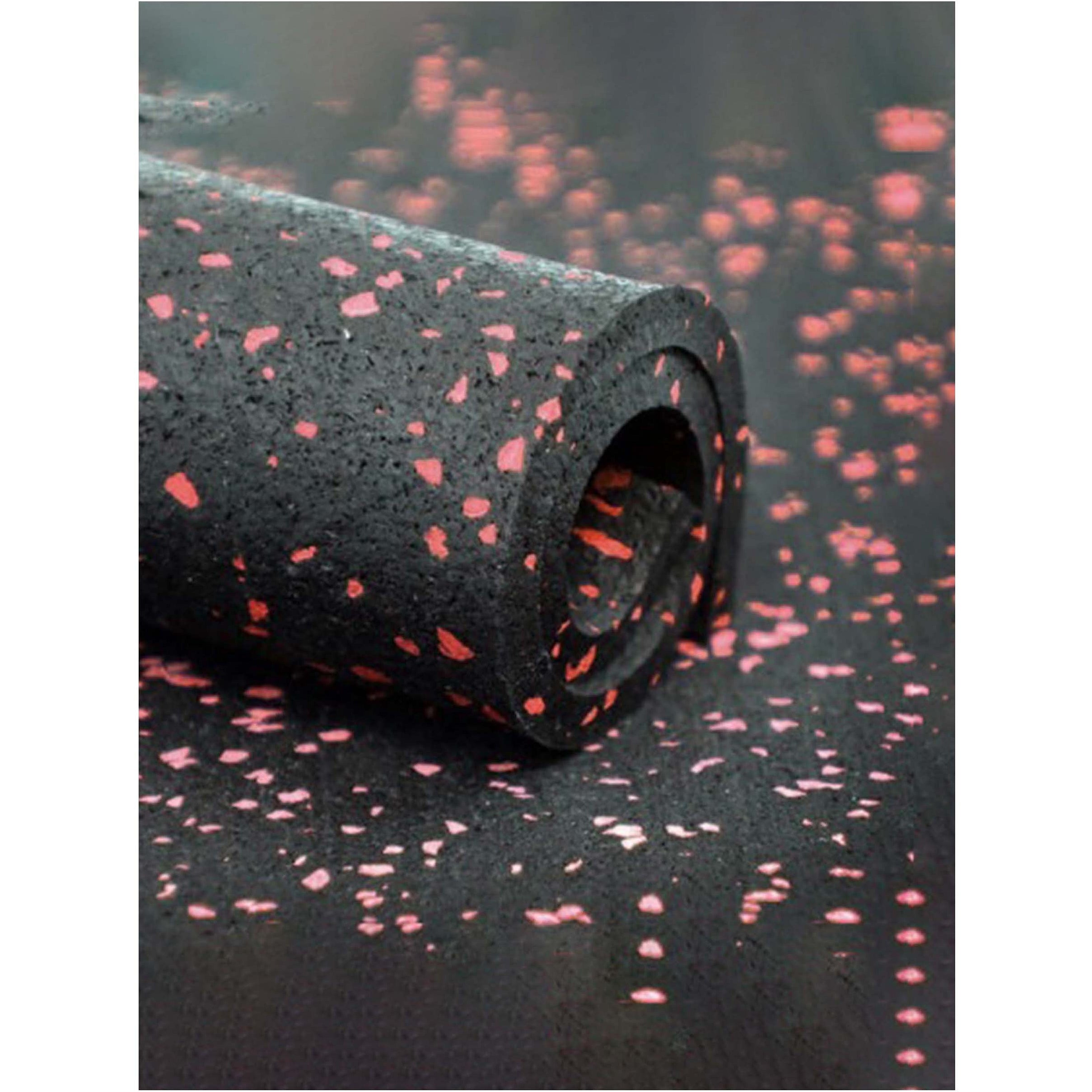 Axox Fitness Rubber Flooring Rolls – 8mm Thickness | 1.23m / 7.63m Length | Red