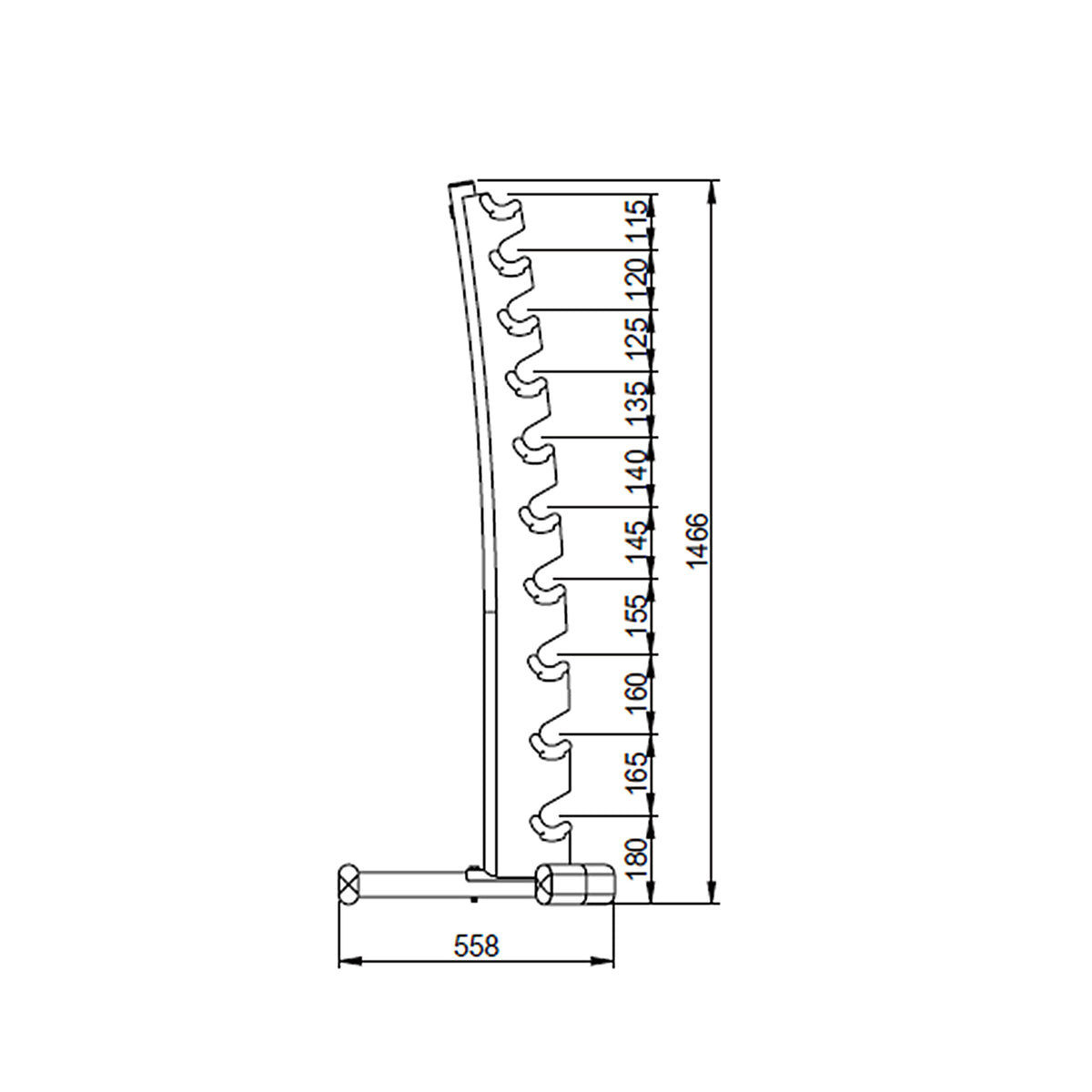 VERTICAL Dumbbell Rack (10 pairs)