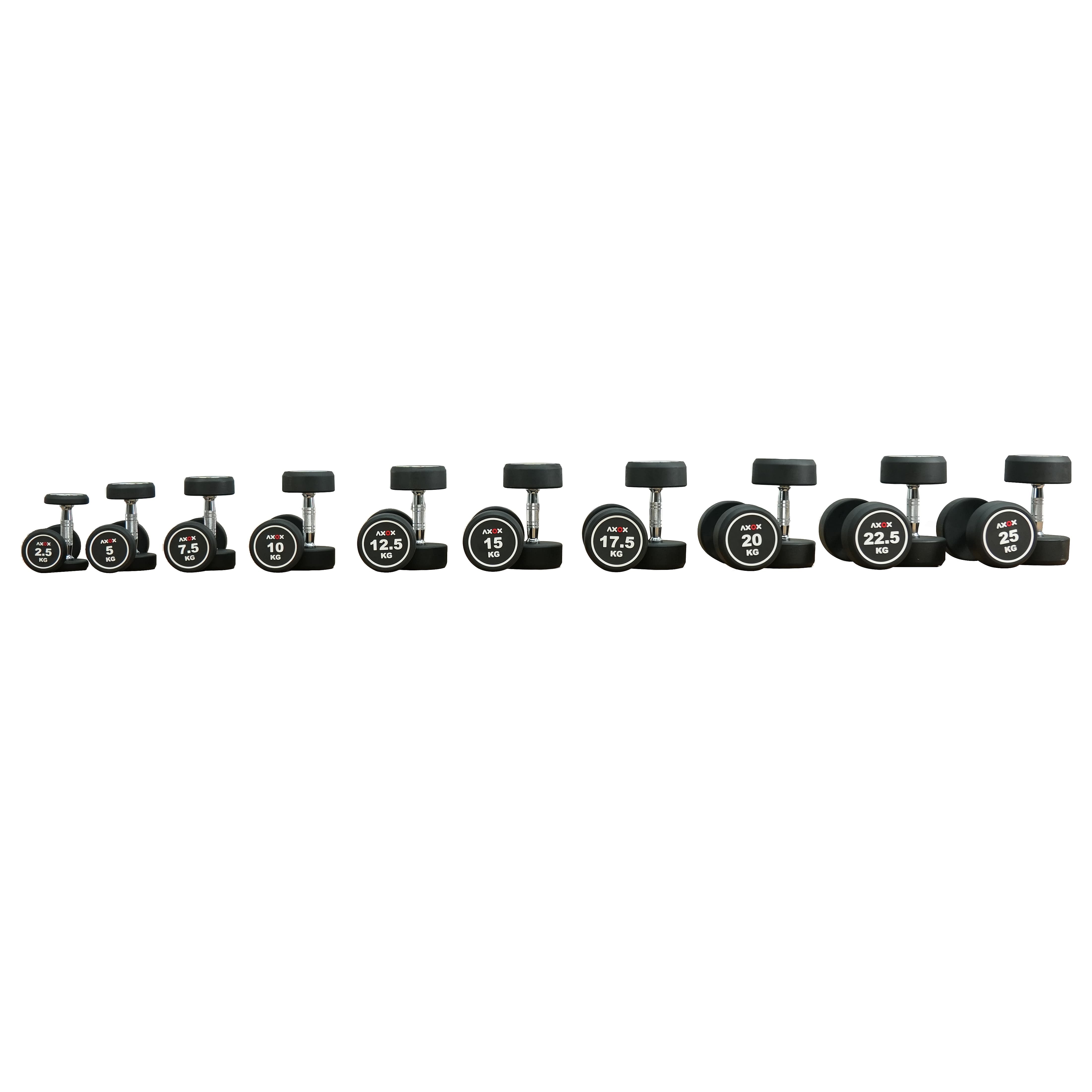 Axox Fitness Round Dumbbell Set - Pair | 2.5Kg-25Kg