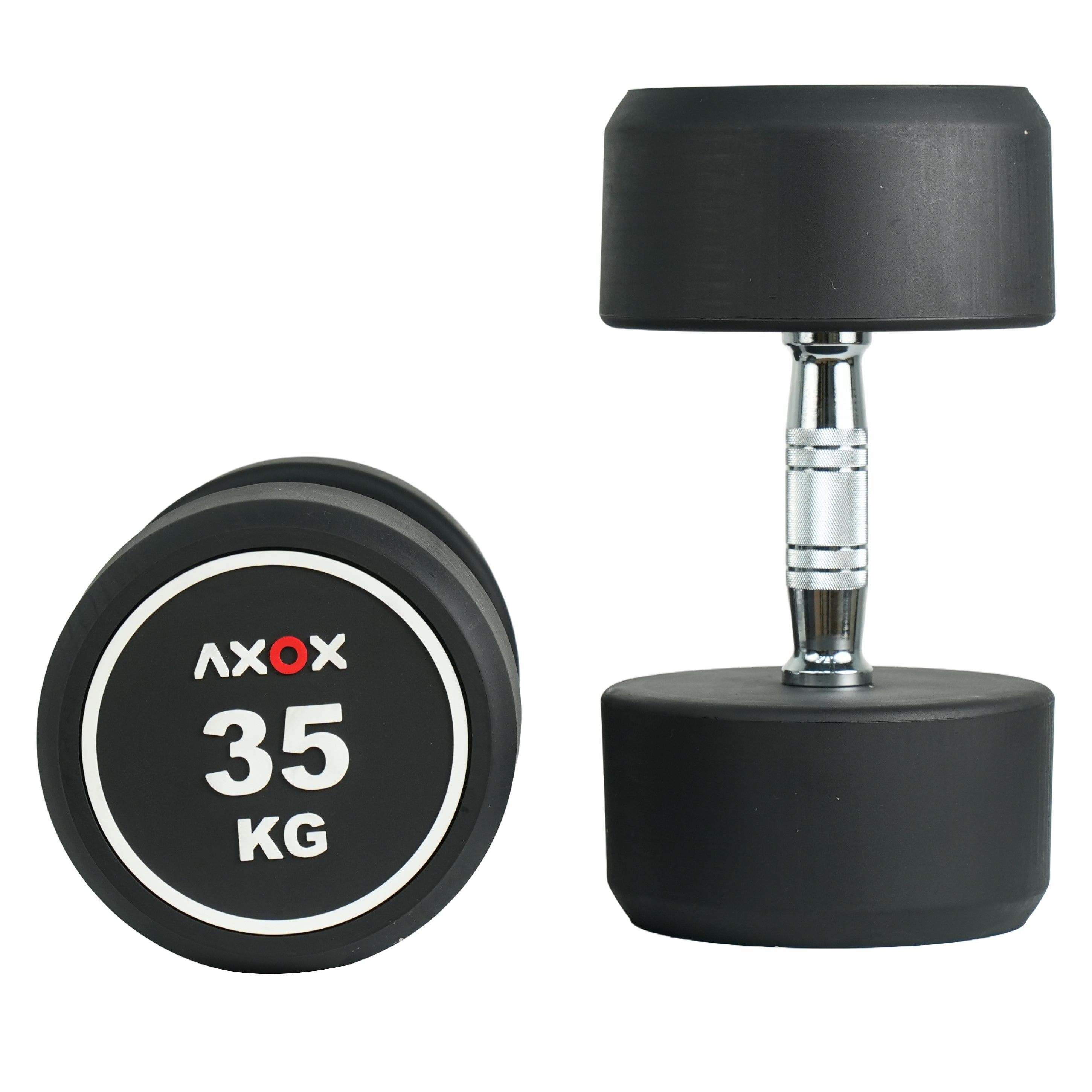 Axox Fitness Round Dumbbell Set - Pair | 27.5Kg-50Kg