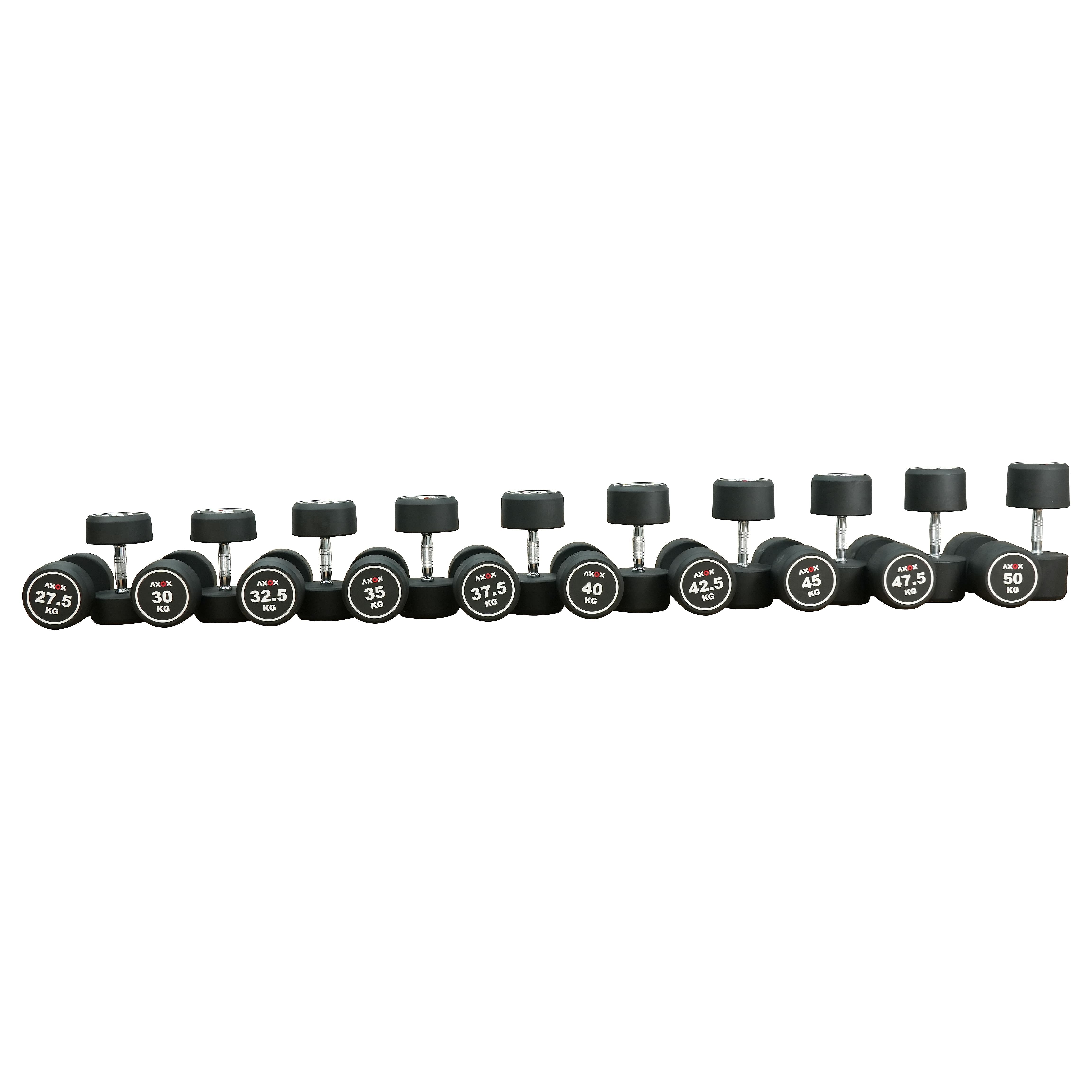 Axox Fitness Round Dumbbell Set - Pair | 27.5Kg-50Kg