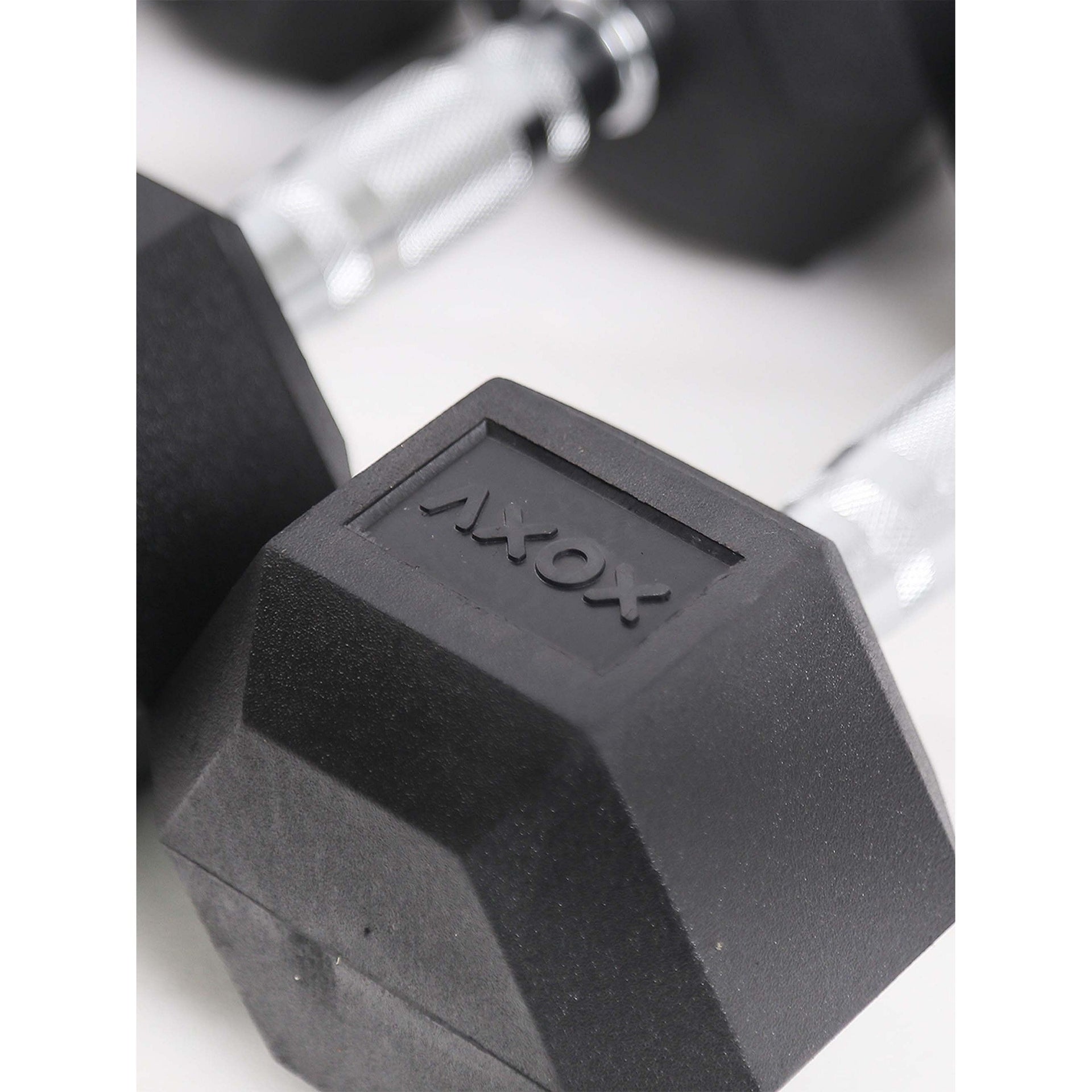 Axox Fitness Rubber Coated Hex Dumbbell Bundle -Pair | 2.5Kg - 25 Kg