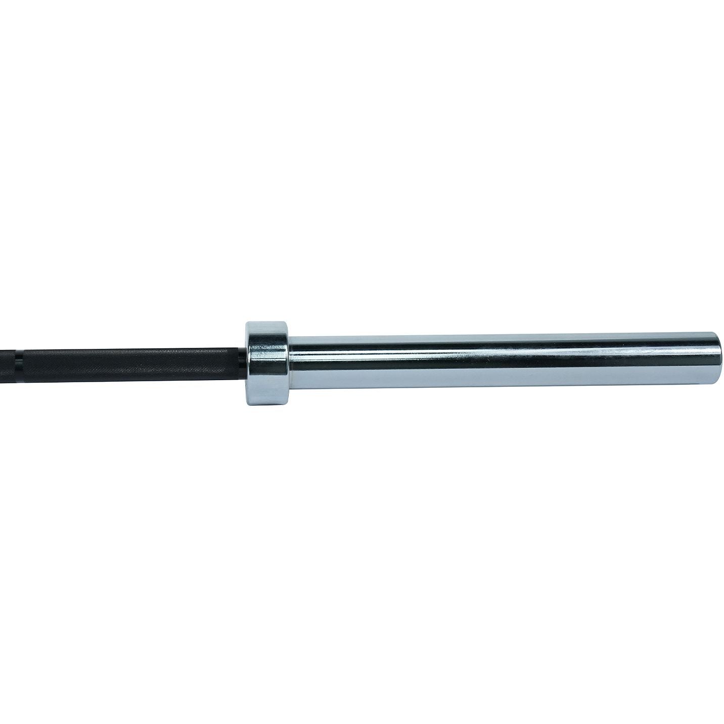 Axox Fitness Olympic Bar Black Grip With Silver Sleeves| 220cm