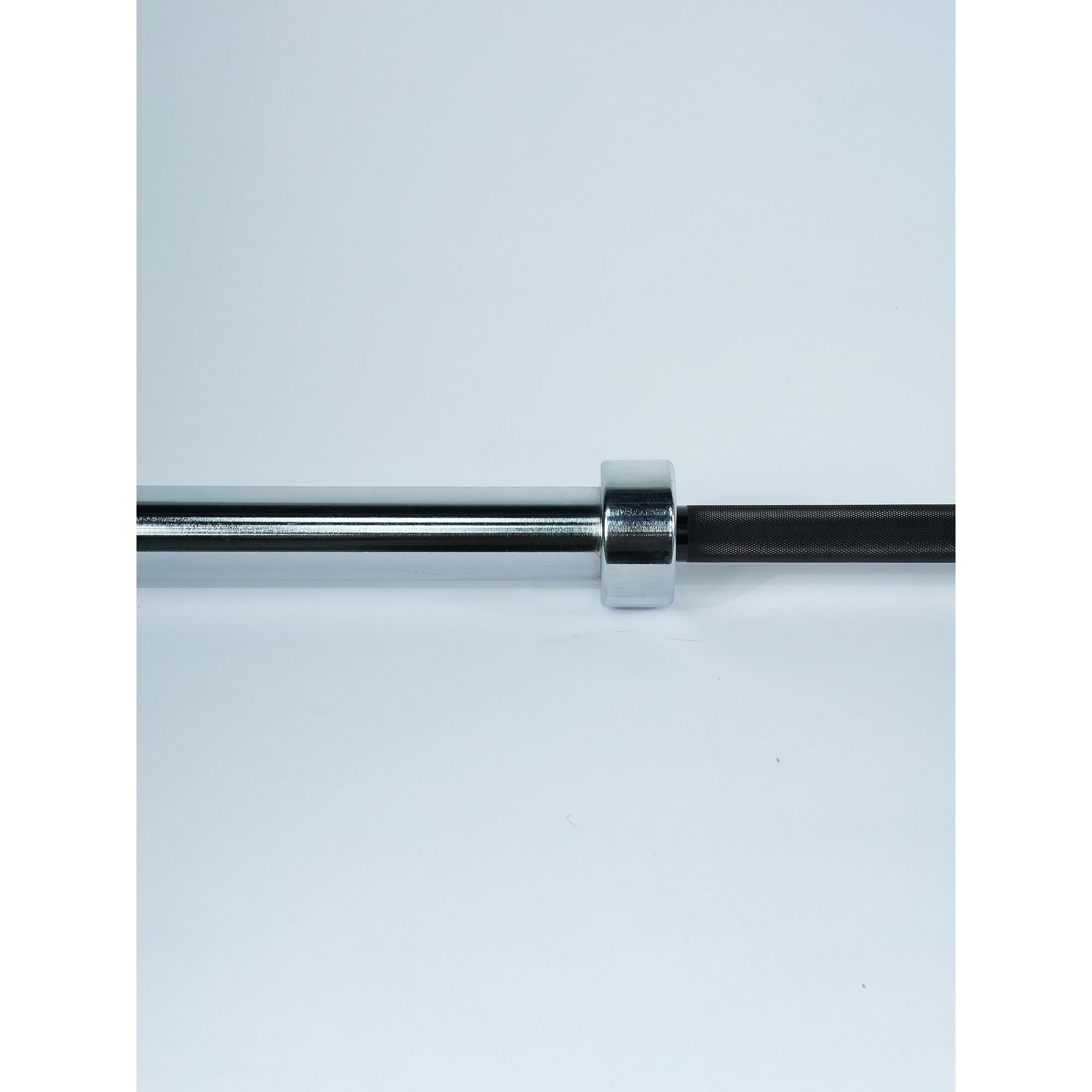 Axox Fitness Olympic Bar Black Grip With Silver Sleeves| 220cm