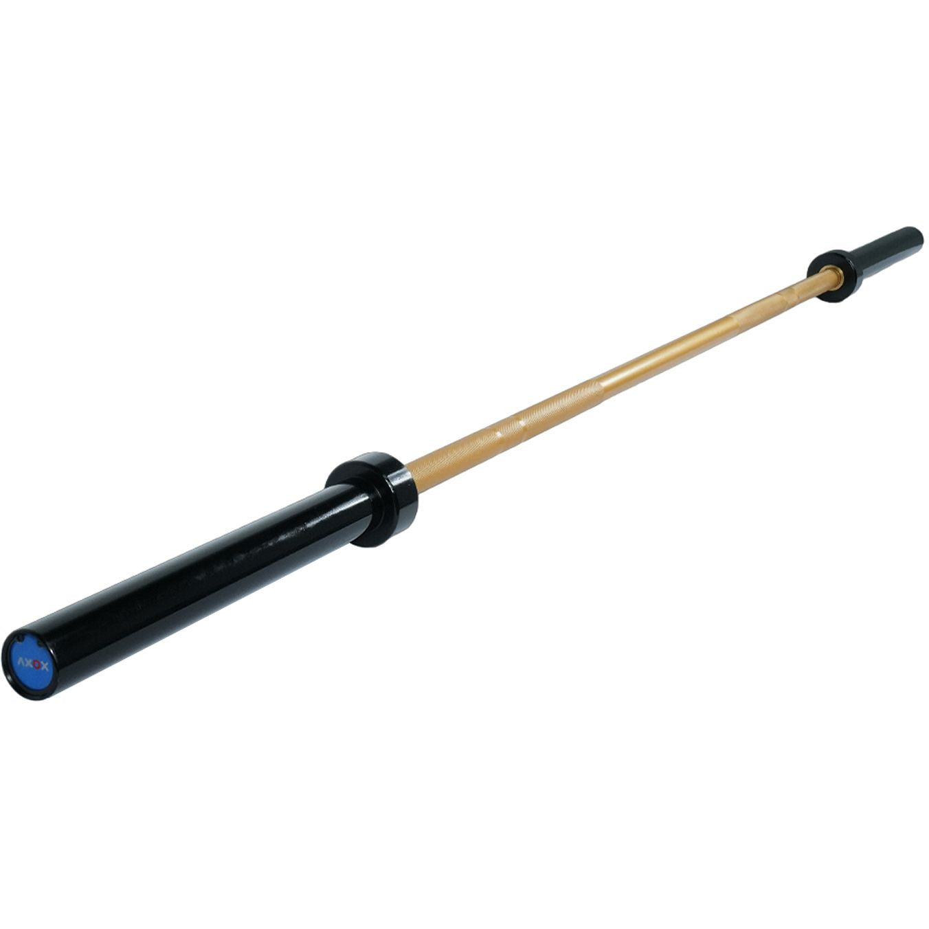 Axox Fitness Olympic Bar Gold Grip With Black Sleeves| 220cm