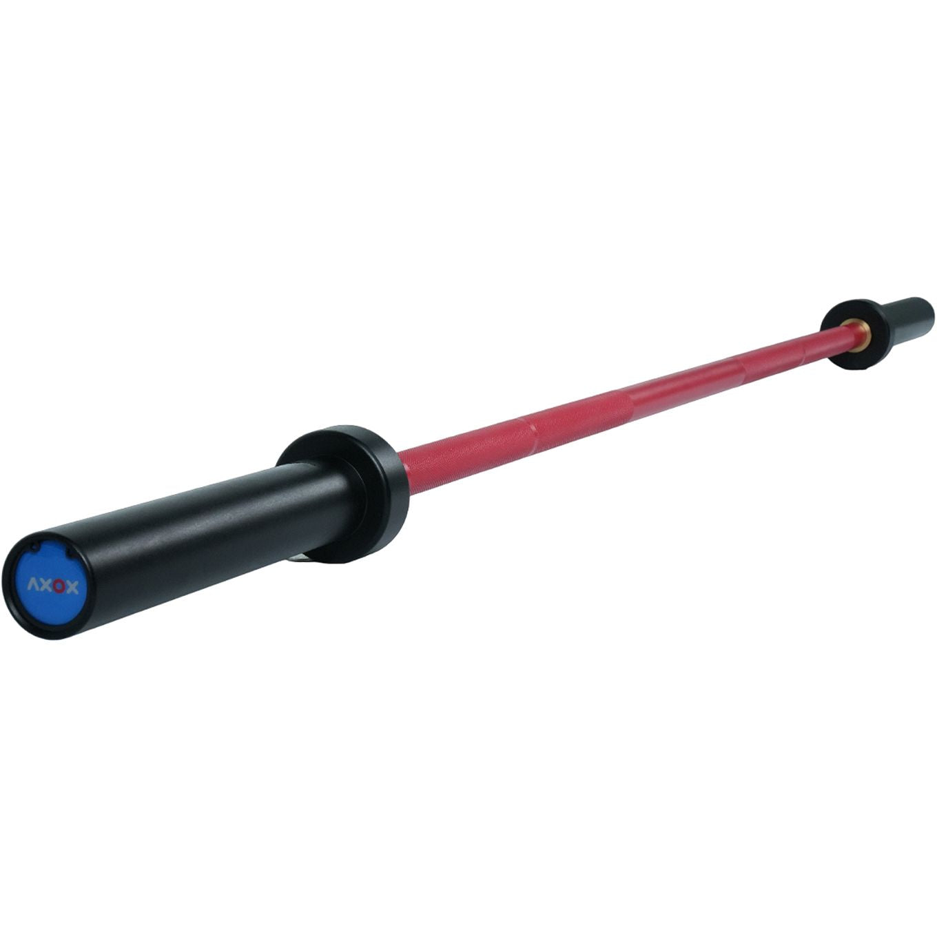 Axox Fitness Olympic Bar Red Grip With Black Sleeve |72 Inch