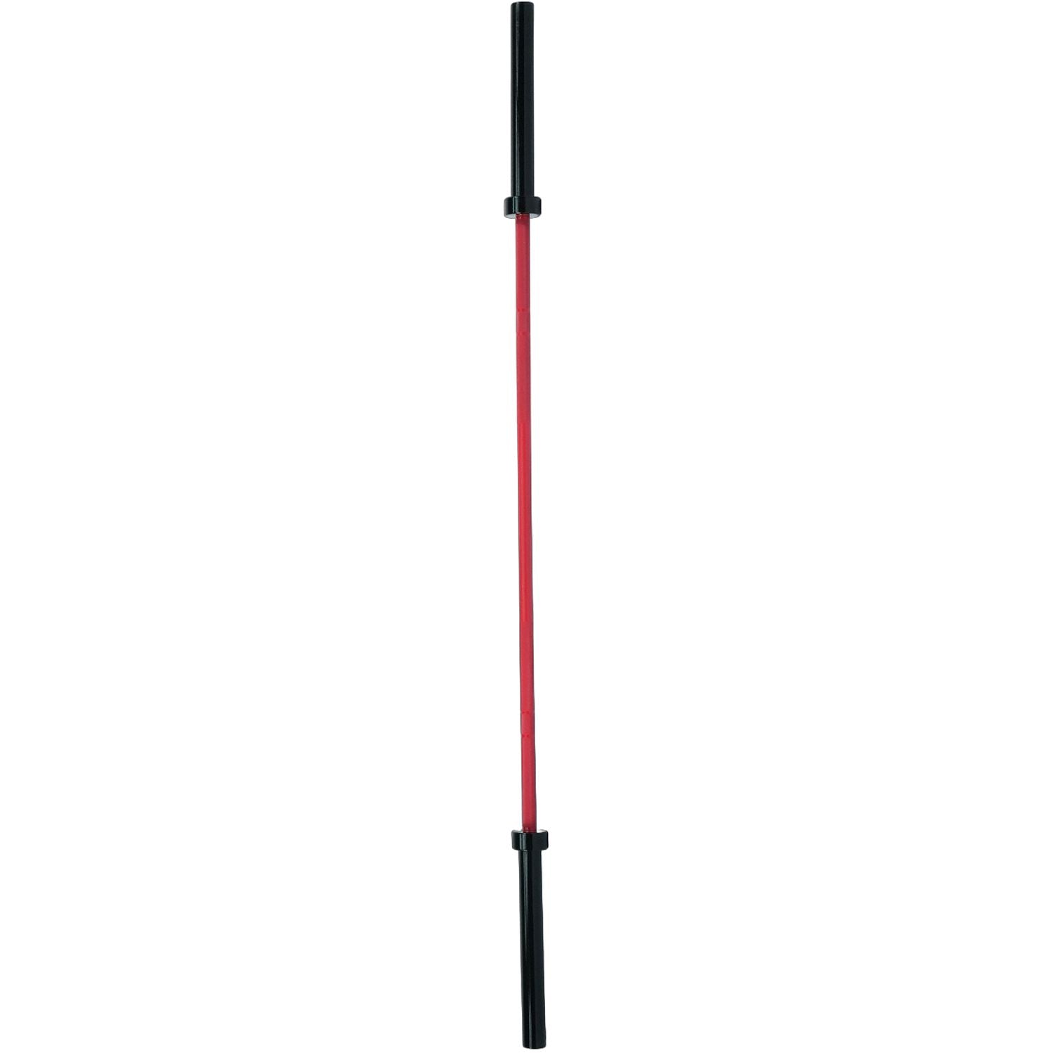 Axox Fitness Olympic Bar Red Grip With Black Sleeves| 220cm