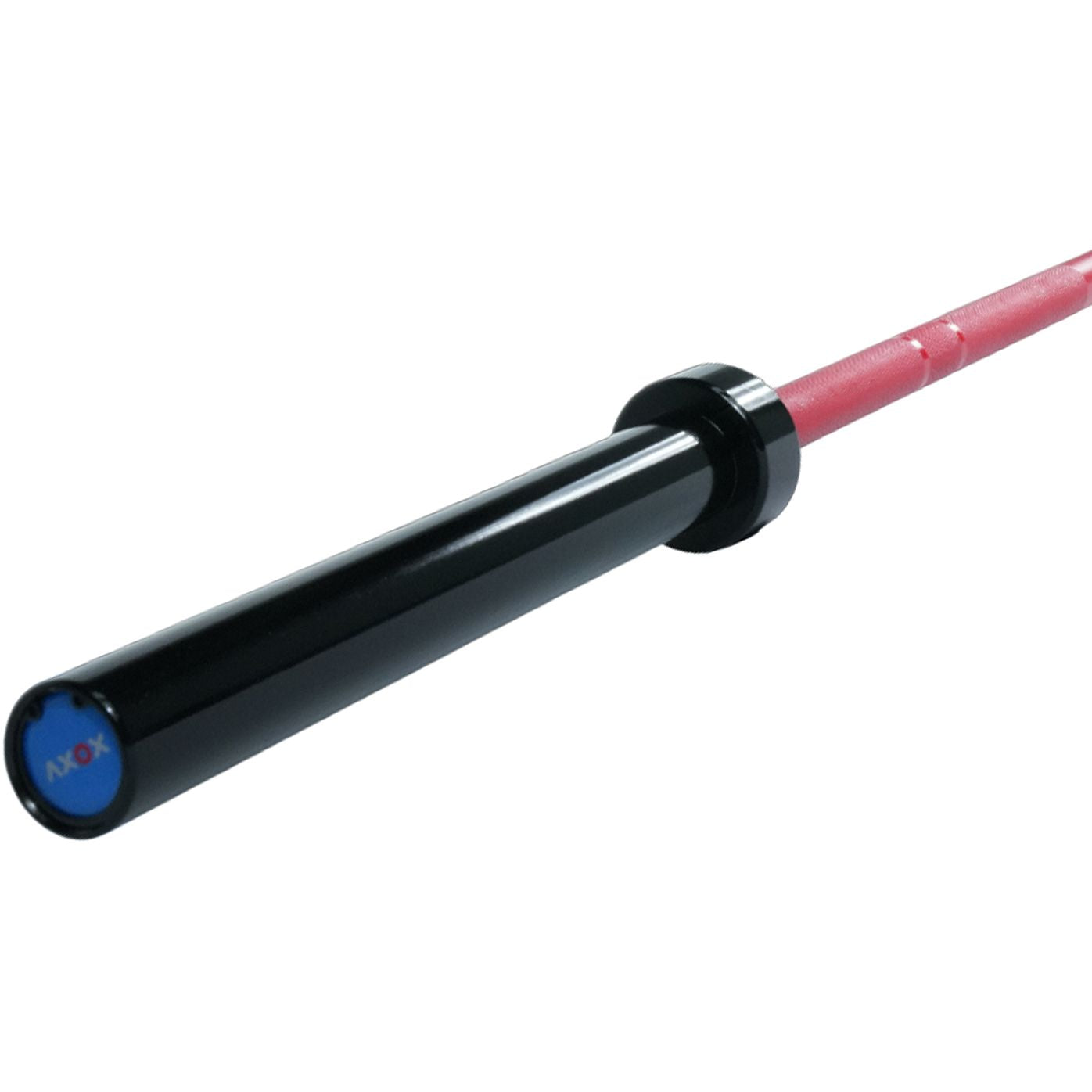 Axox Fitness Olympic Bar Red Grip With Black Sleeves| 220cm