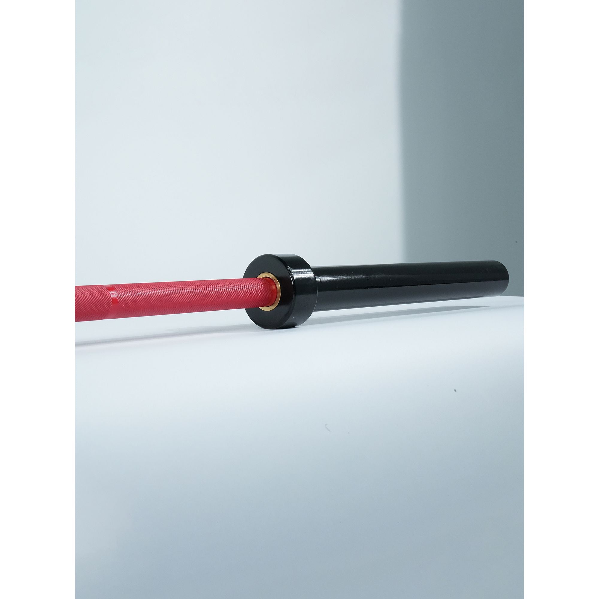 Axox Fitness Olympic Bar Red Grip With Black Sleeves| 220cm