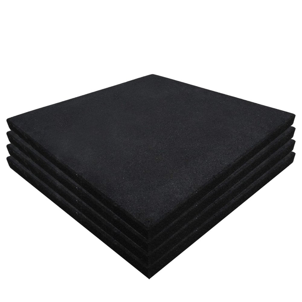 30MM EXTRA THICK Rubber Heavy-Duty Gym Floor Mat Black, Rubber Floor Tiles, (1 SQUARED METER)