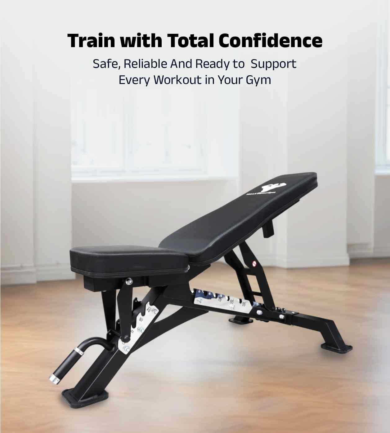YALLA HomeGym BEAST Adjustable Exercise Bench, 500KG/1100LBS Capacity