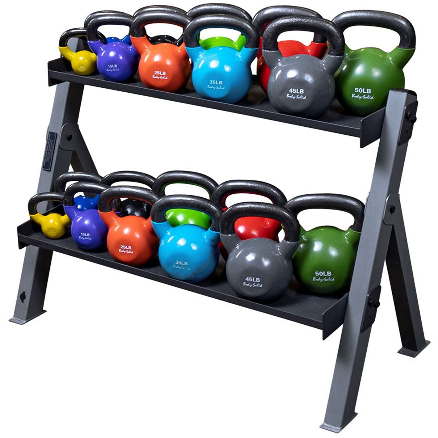 Body Solid Dual Dumbbell And Kettlebell Rack