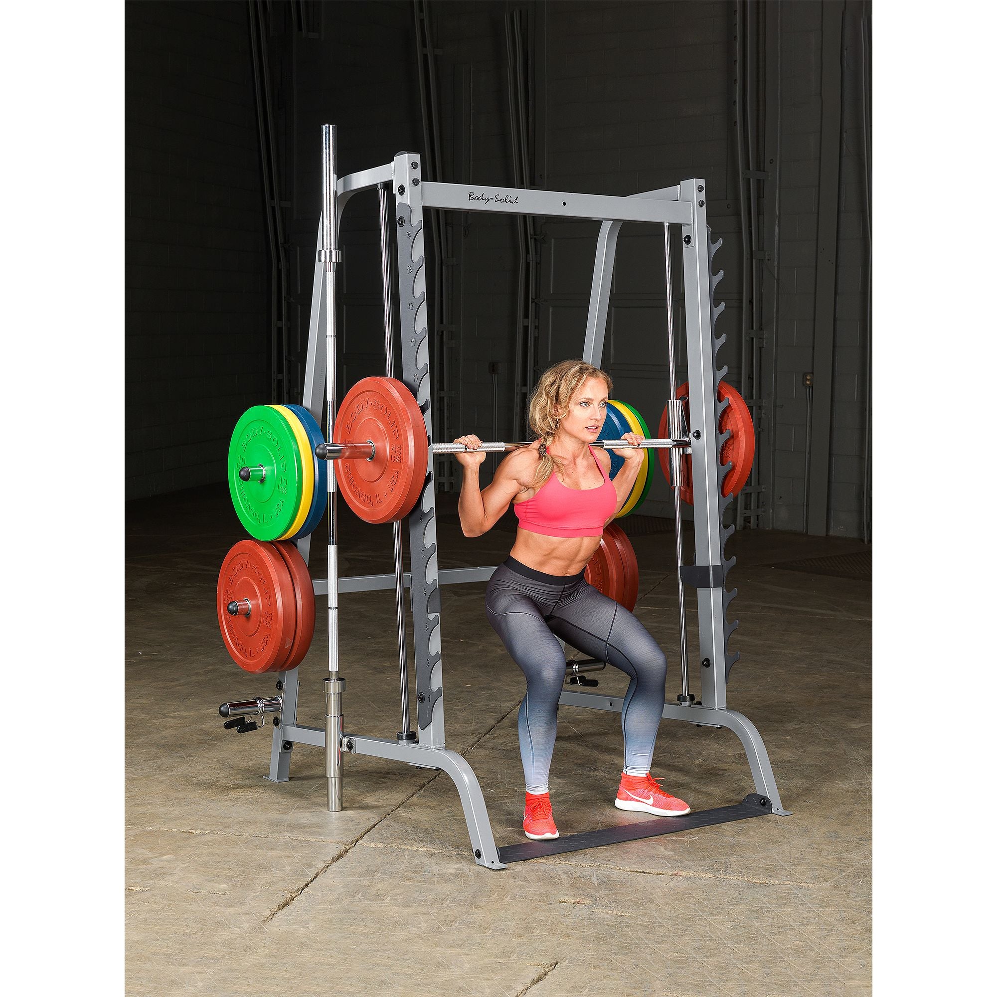Body Solid Series 7 Smith Machine with Lat & Pec Attachment
