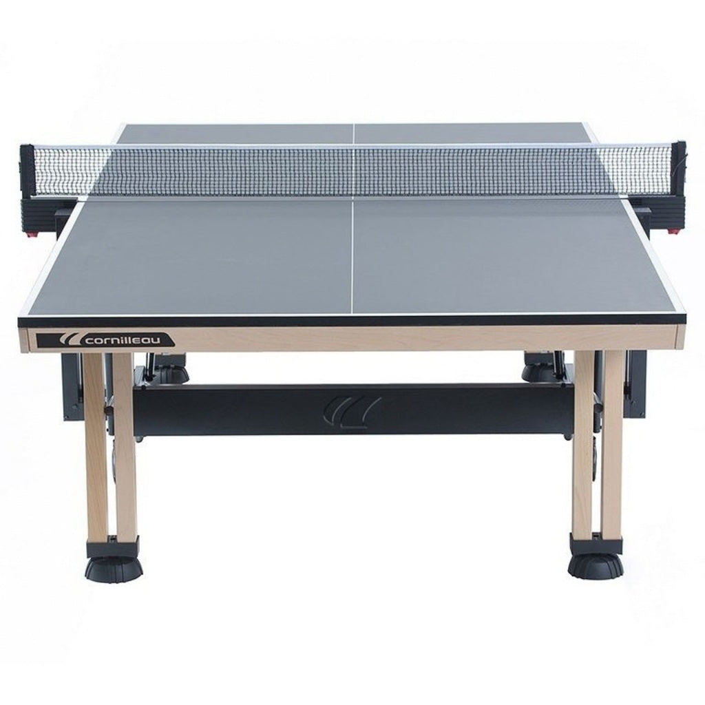 Cornilleau 850 Wood ITTF Competition Table Tennis Table | Professional 25mm Surface & Retractable Net - Grey — view 2
