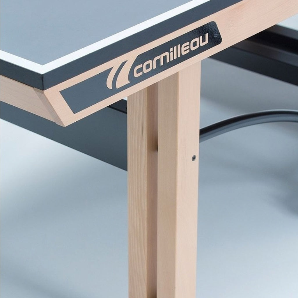 Cornilleau 850 Wood ITTF Competition Table Tennis Table | Professional 25mm Surface & Retractable Net - Grey — view 5