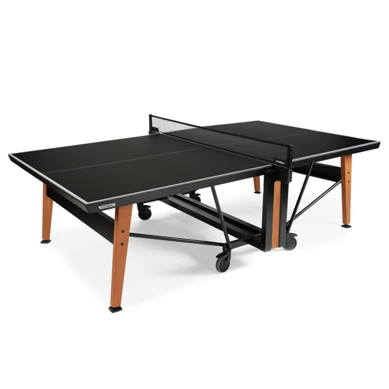 Cornilleau Origin Move Ping Pong Table -Black Panel with White Lines | 8 mm HPL Playing Surface