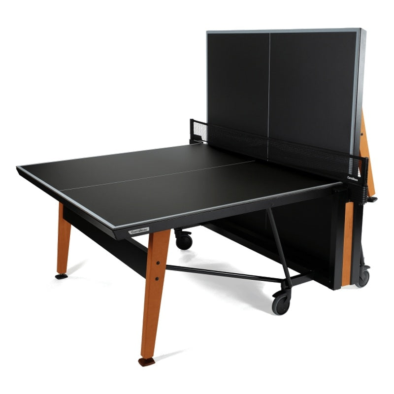 Cornilleau Origin Move Ping Pong Table -Black Panel with White Lines | 8 mm HPL Playing Surface — view 2