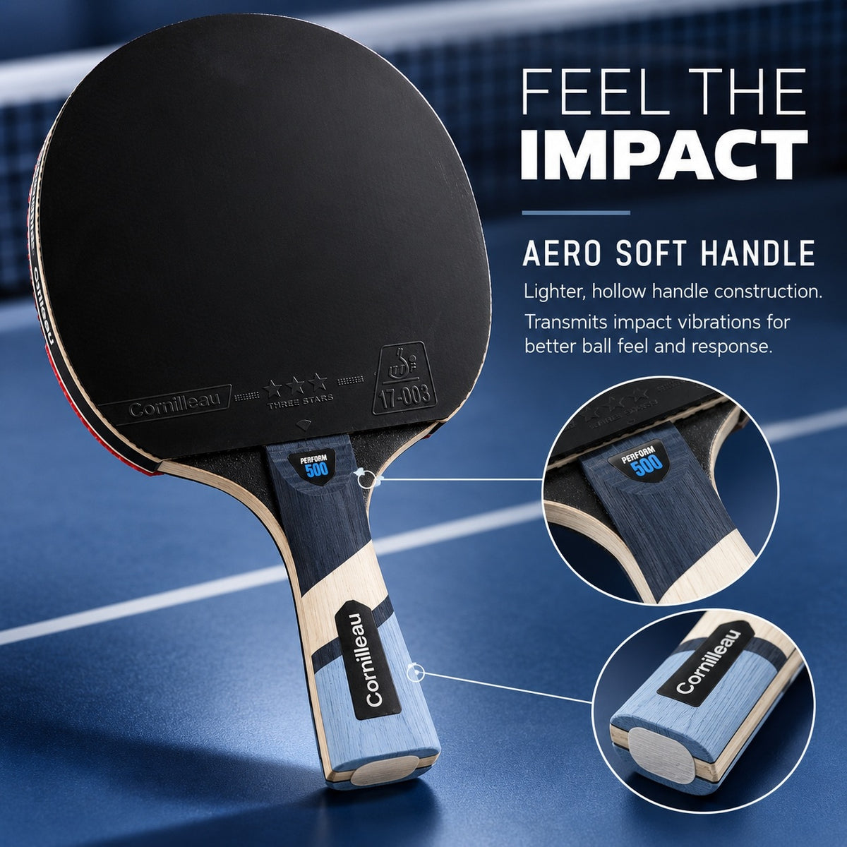 Cornilleau Perform 500 Indoor Table Tennis Racket — view 6