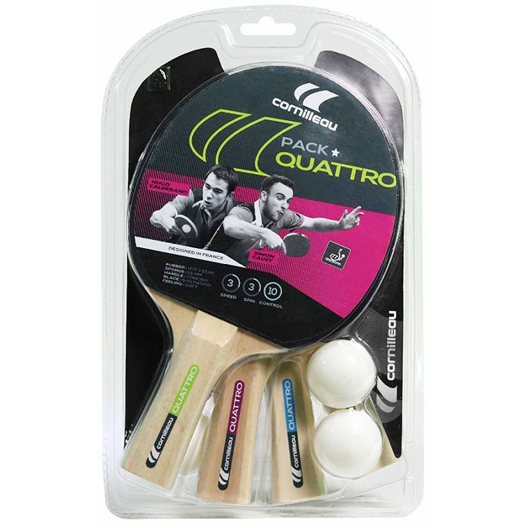 Cornilleau SPORT Pack Quattro (4 bats and 4 balls )