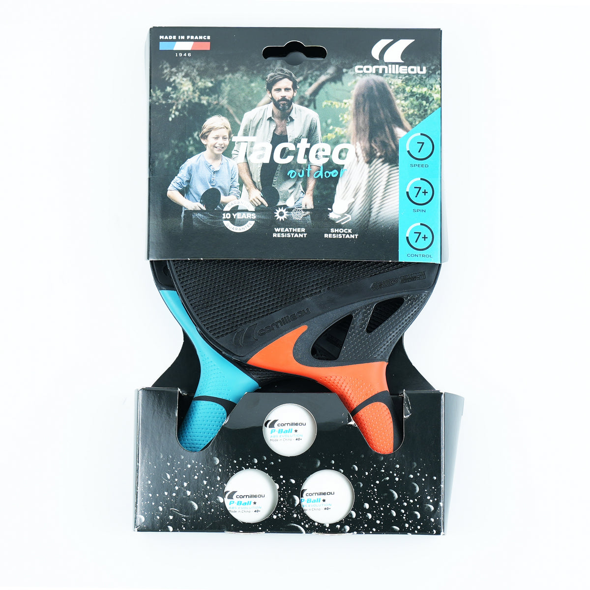 Cornilleau Tacteo Outdoor Pack Duo | 2 Bats + 3 Balls — view 4